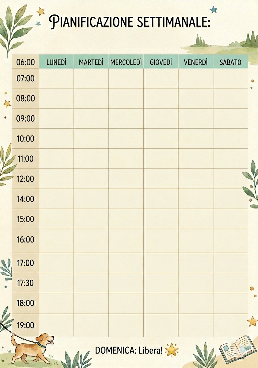 planning pianificazione calendario settimanale giornaliero italia italiano italian italy study italian free gratis lezioni italiano lessons private teacher professional material planner agenda