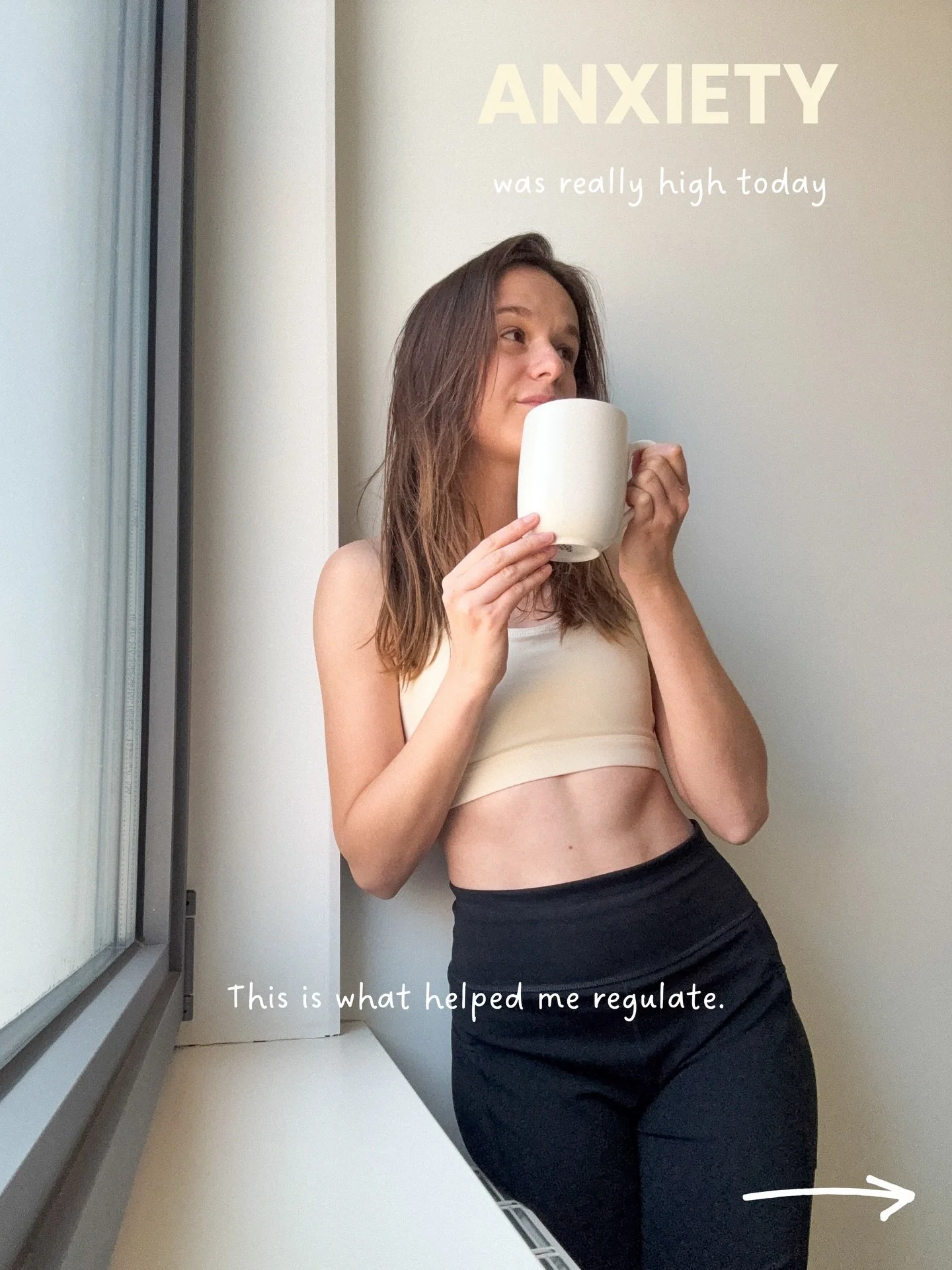Some days anxiety shows up in my body before anything else. 😟

A tight chest, overthinking, tension in my shoulders and that restless feeling in my stomach. 🤔

Today was one of those days, so I focused on small things that help me regulate and feel