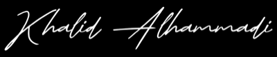 Signature of Khalid Alhammadi - emirati fine art photogrpaher at sarab dubai, uae