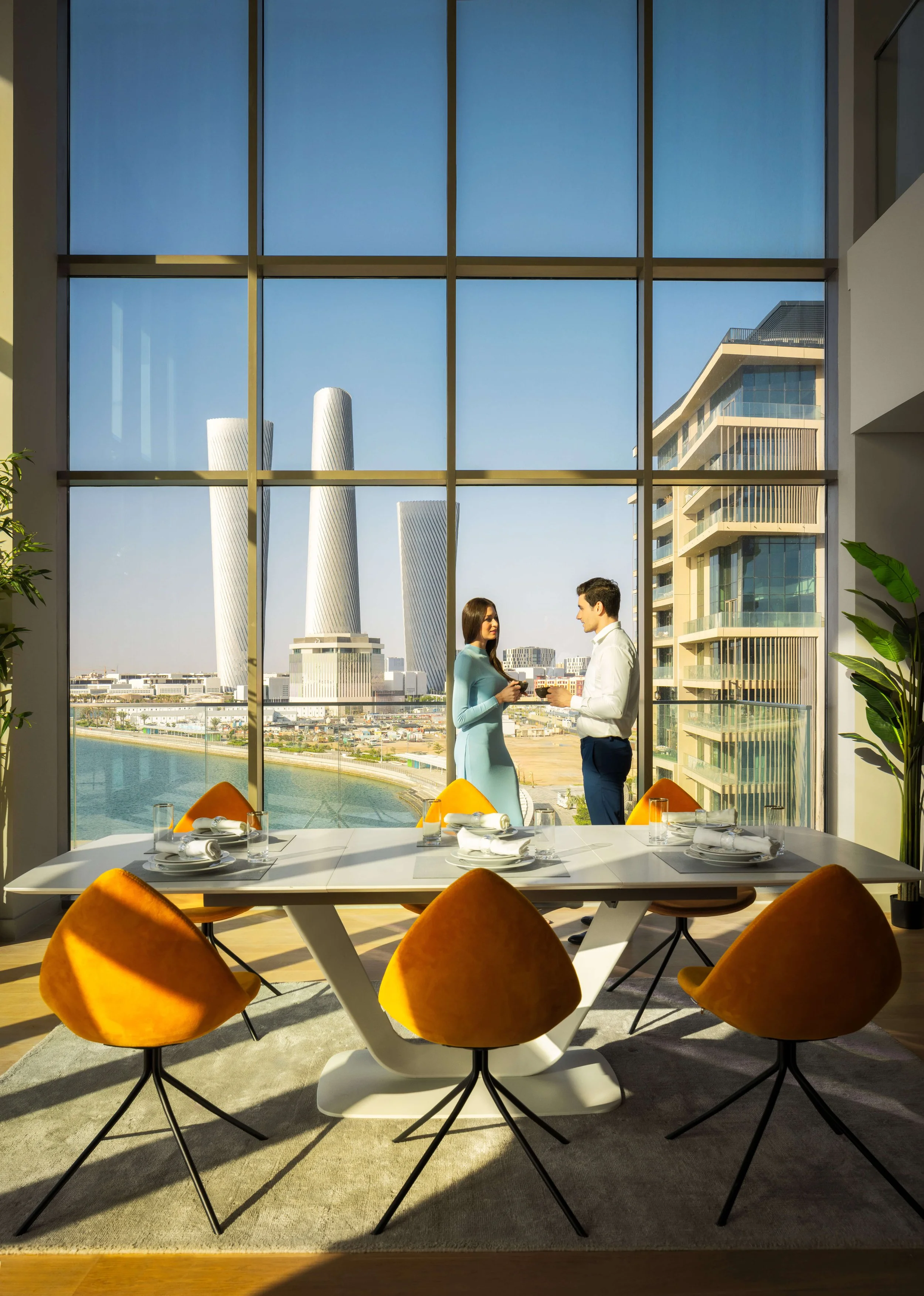 Qatari Diar residential interior lifestyle photograph, Lusail, Qatar — fine art architectural photography by Ahmad Alnaji, SARAB Art Production