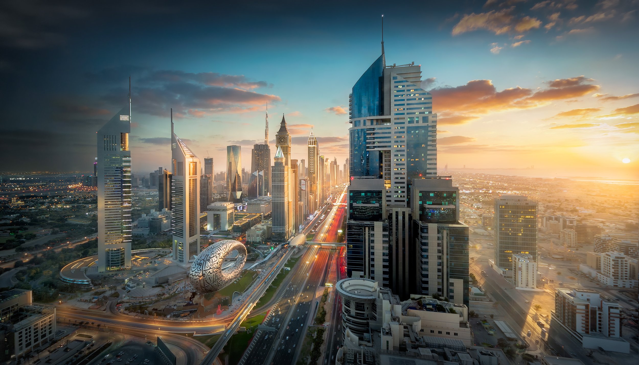 dubai-skyline-day-to-night-SUNSET-cityscape-fine-art-sarab-ahmad-alnaji.jpg