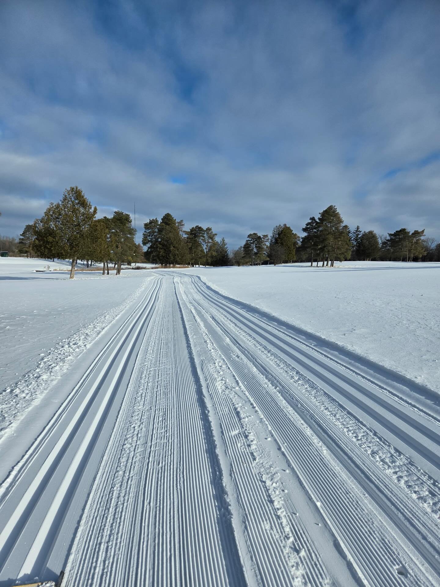 Groomed and track set, get out there.