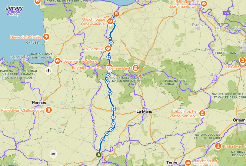 2e etappe Coduvelo Tour 76