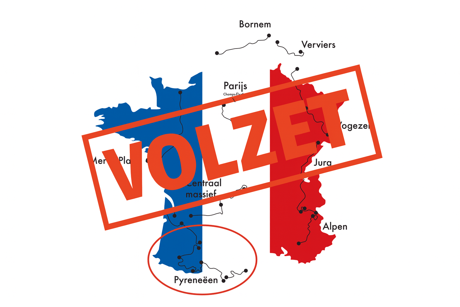 VOLZET: Coduvelo groep fietst de Tour van '76 tijdens passage door Pyreneeën