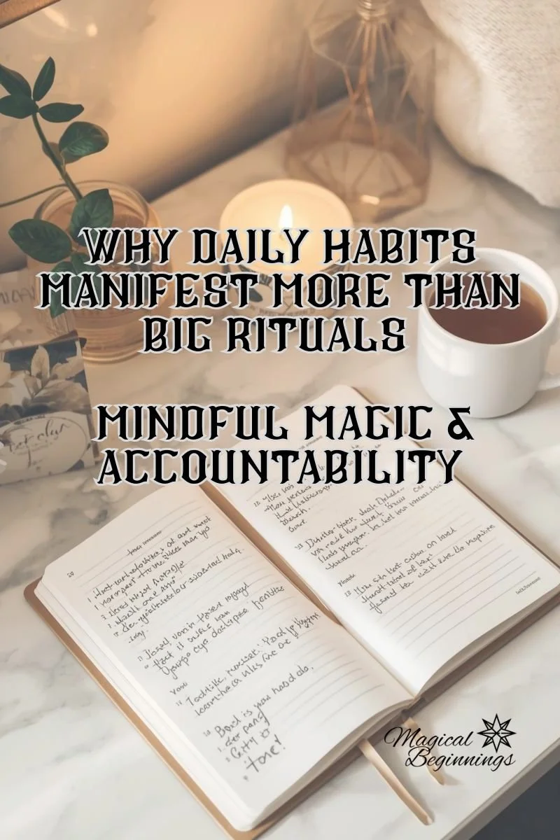 Why Daily Habits Manifest More Than Big Rituals | Mindful Magic &amp; Accountability
