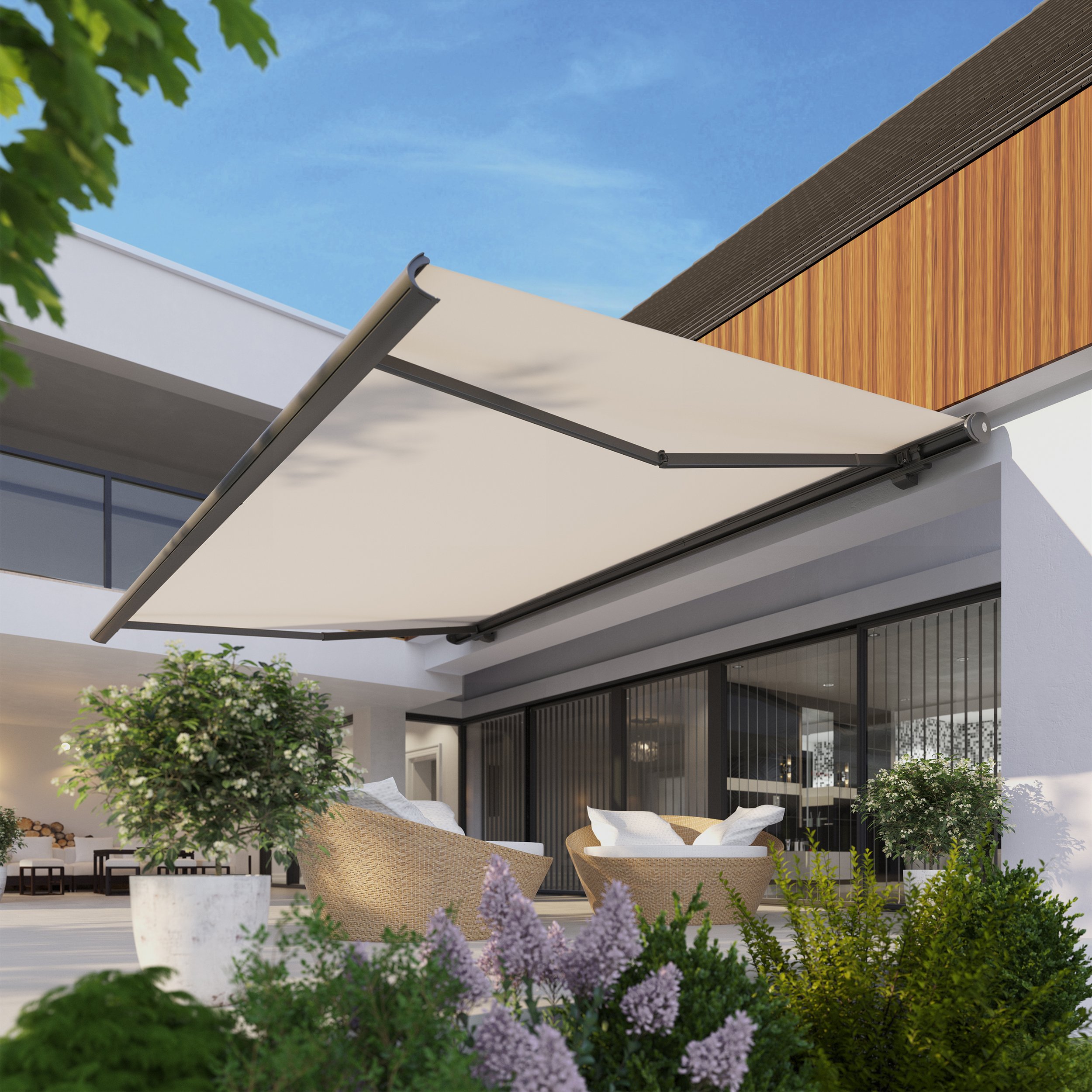 Lewens Toscana (Gelenkarmmarkise) – Außenansicht