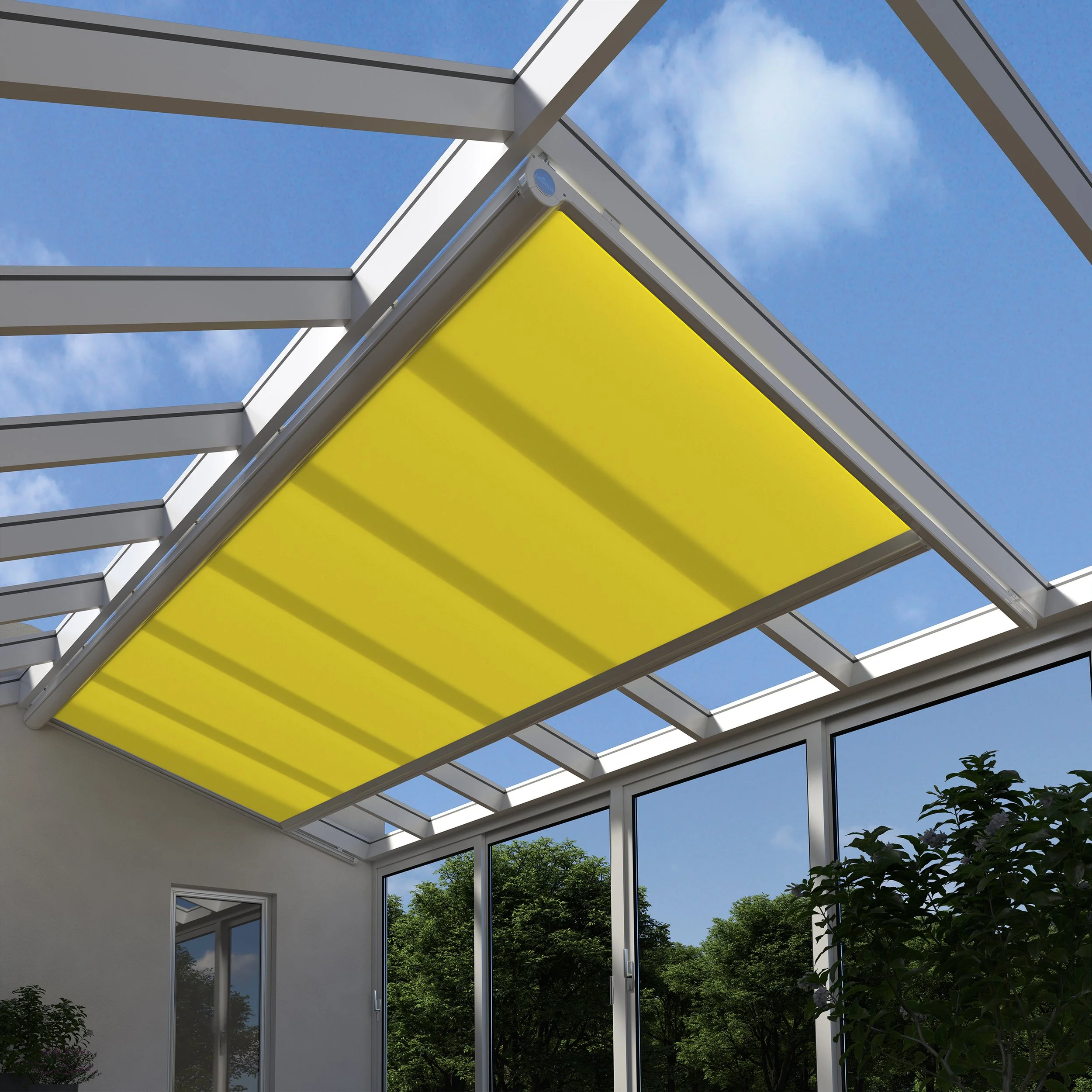 Lewens Ancona Unterglas Markise – innen am Glasdach