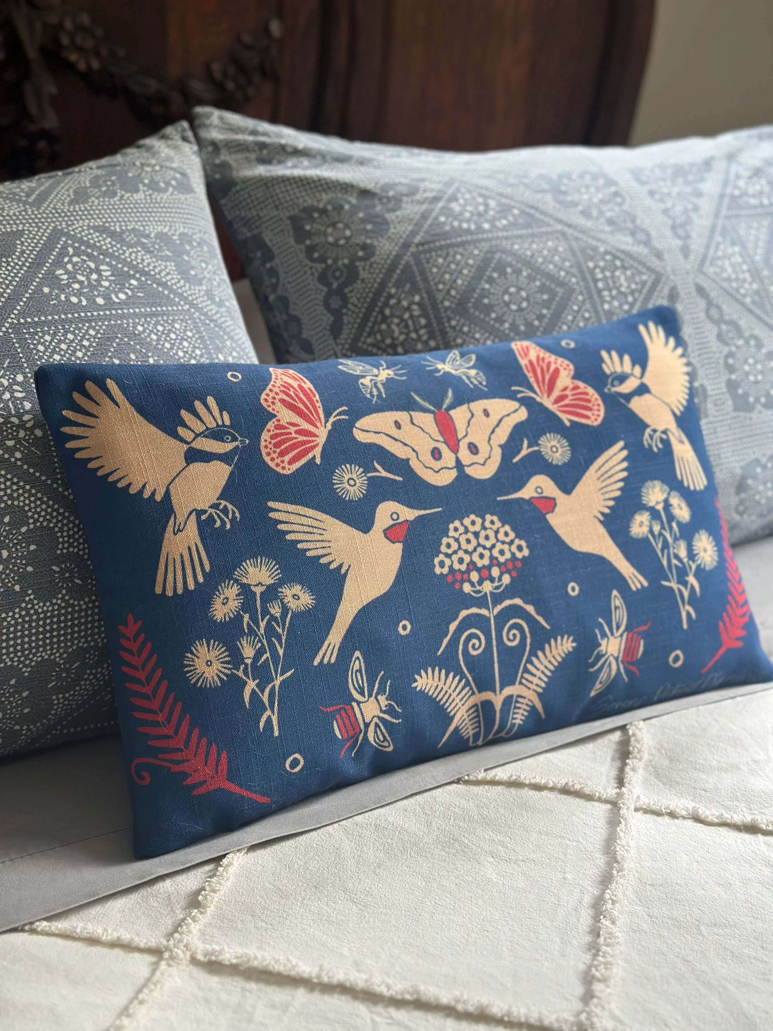 Creatures of Serene Retreat Small Throw Pillow