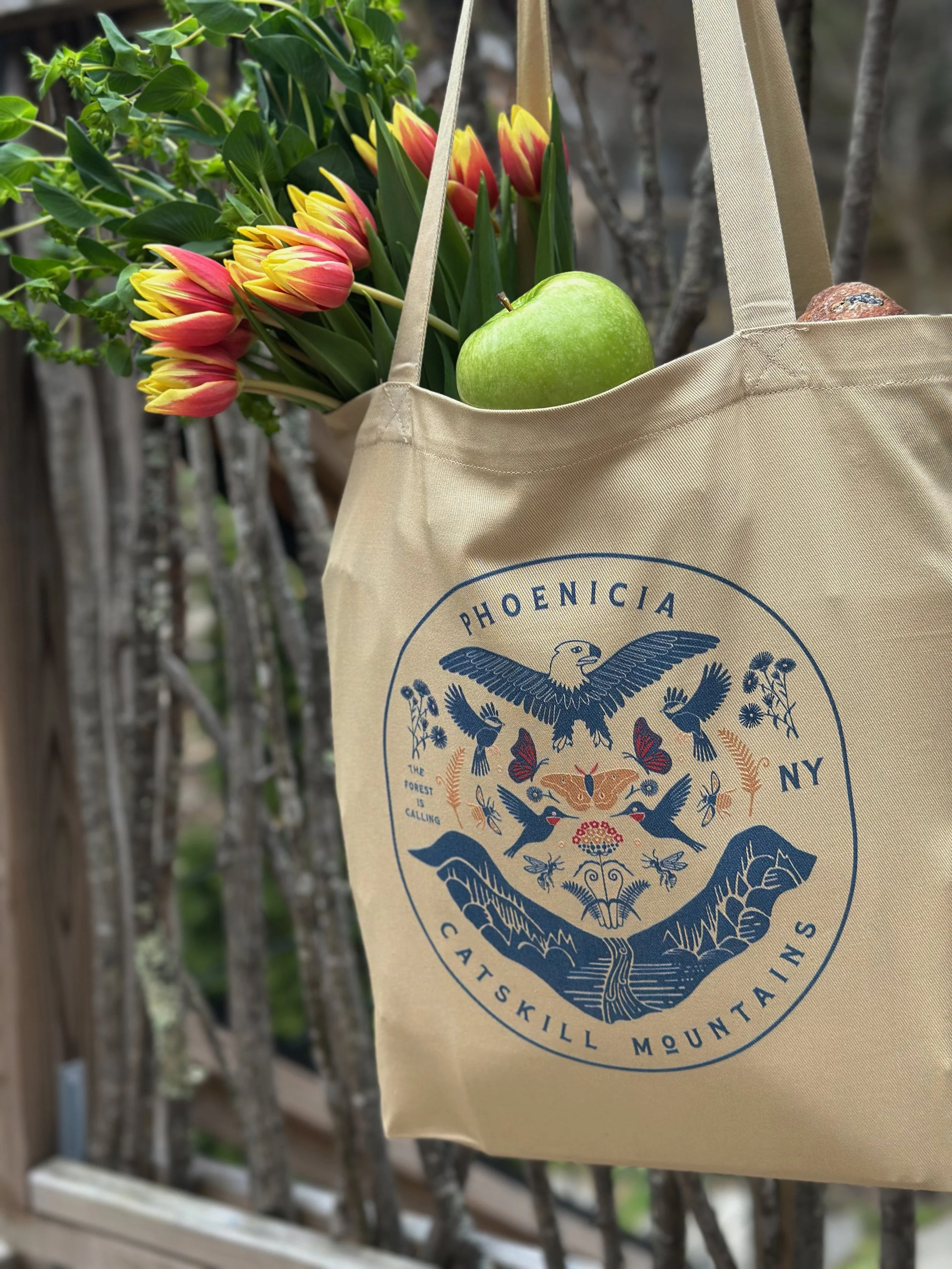 Phoenicia NY head to the Farmers Market Tote Bag