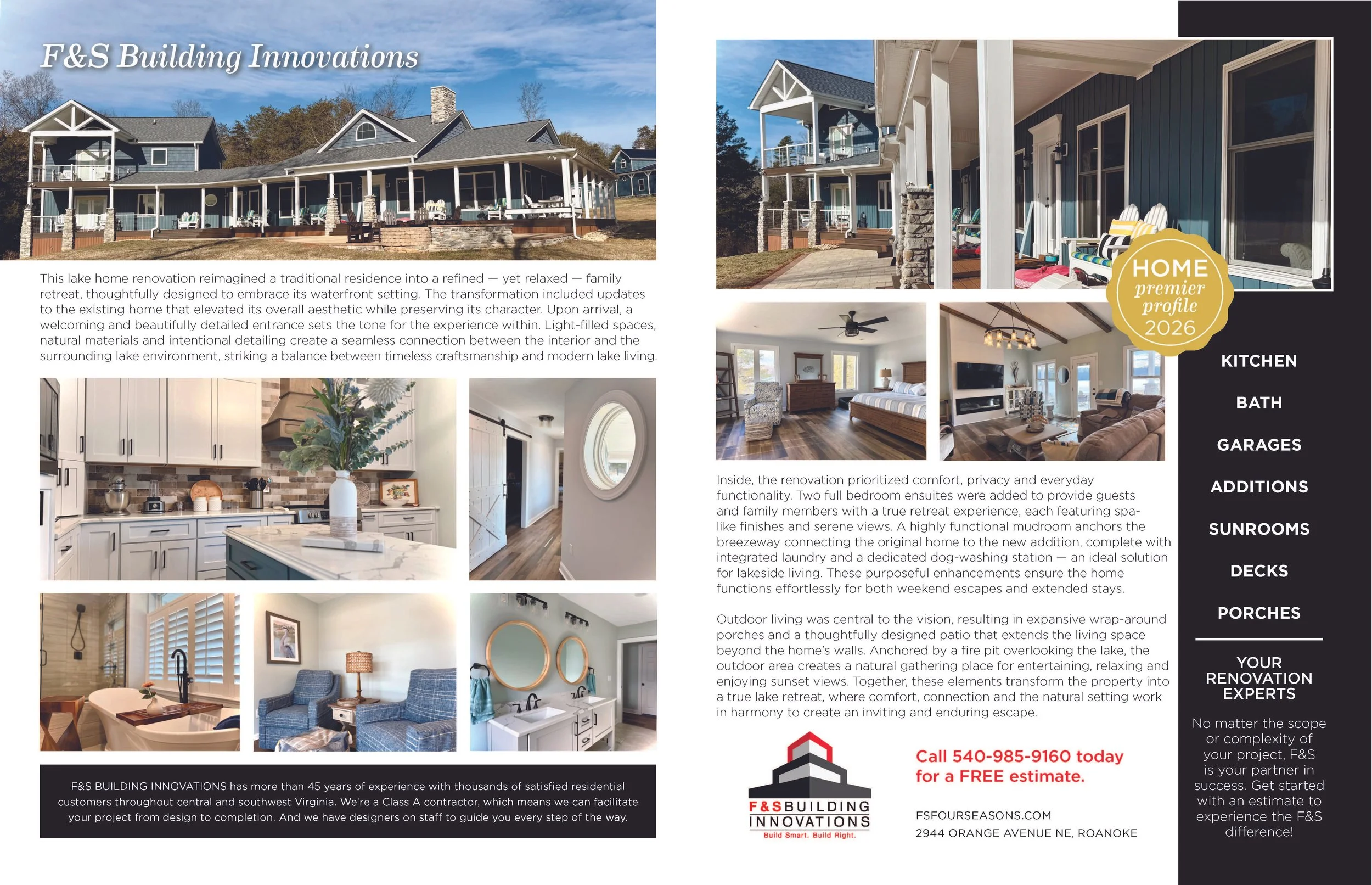 Spread designed  for HOME Magazine, Agency: James River Media