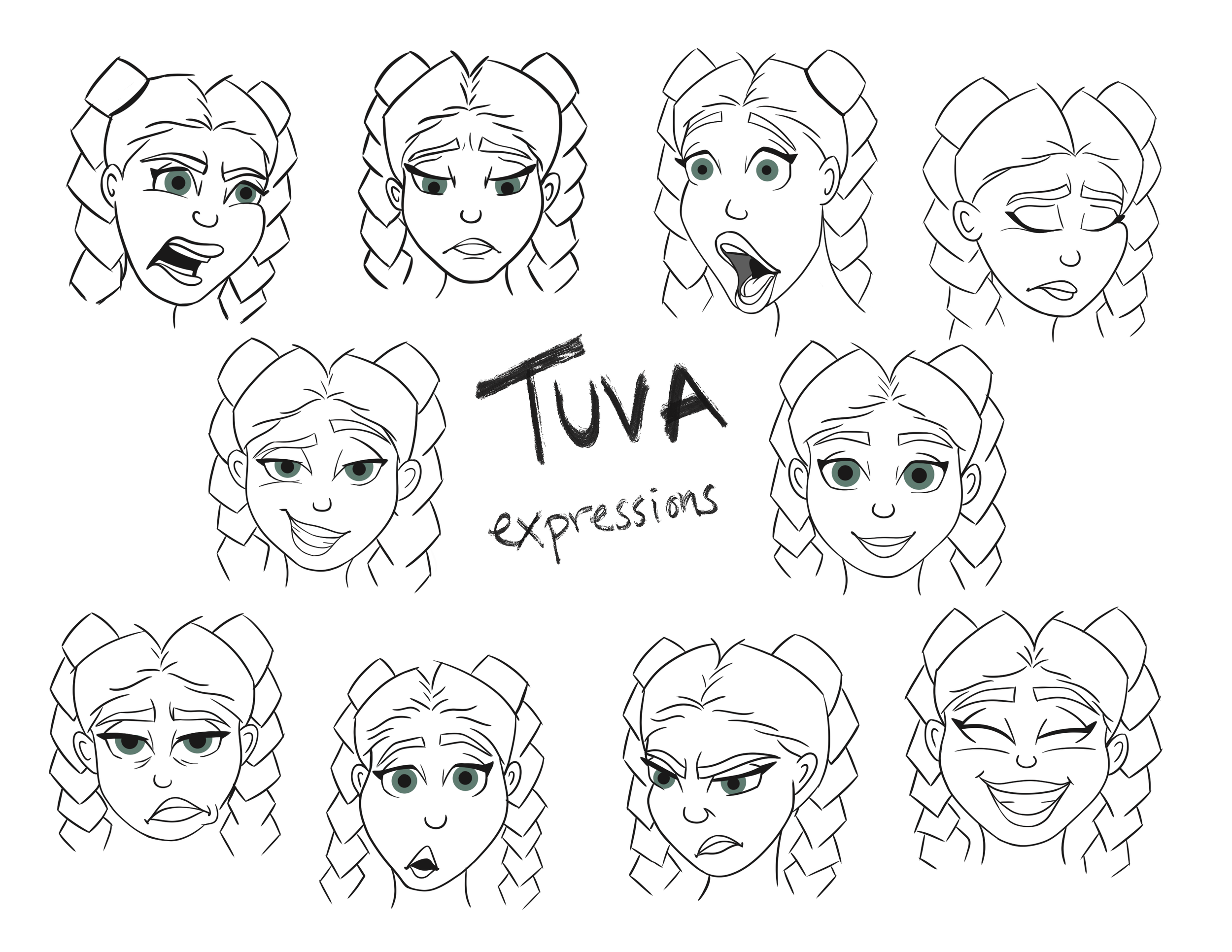 Character expression sheet