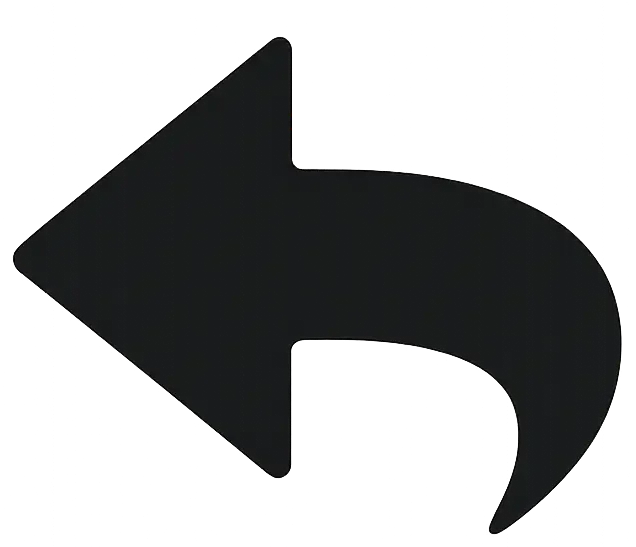 Un panneau de signalisation noir avec une flèche pointant vers la gauche.