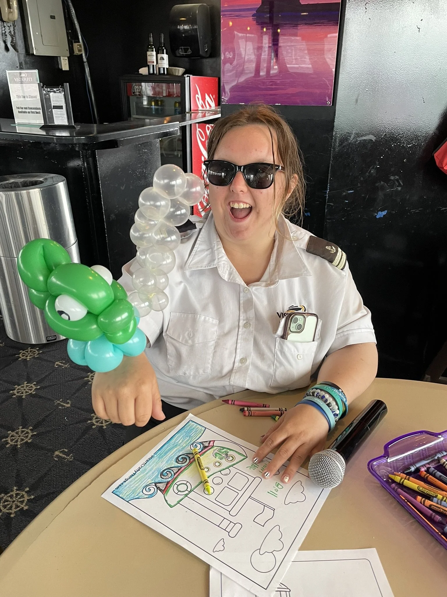 balloon fish wristband on the Vista Fleet.JPEG