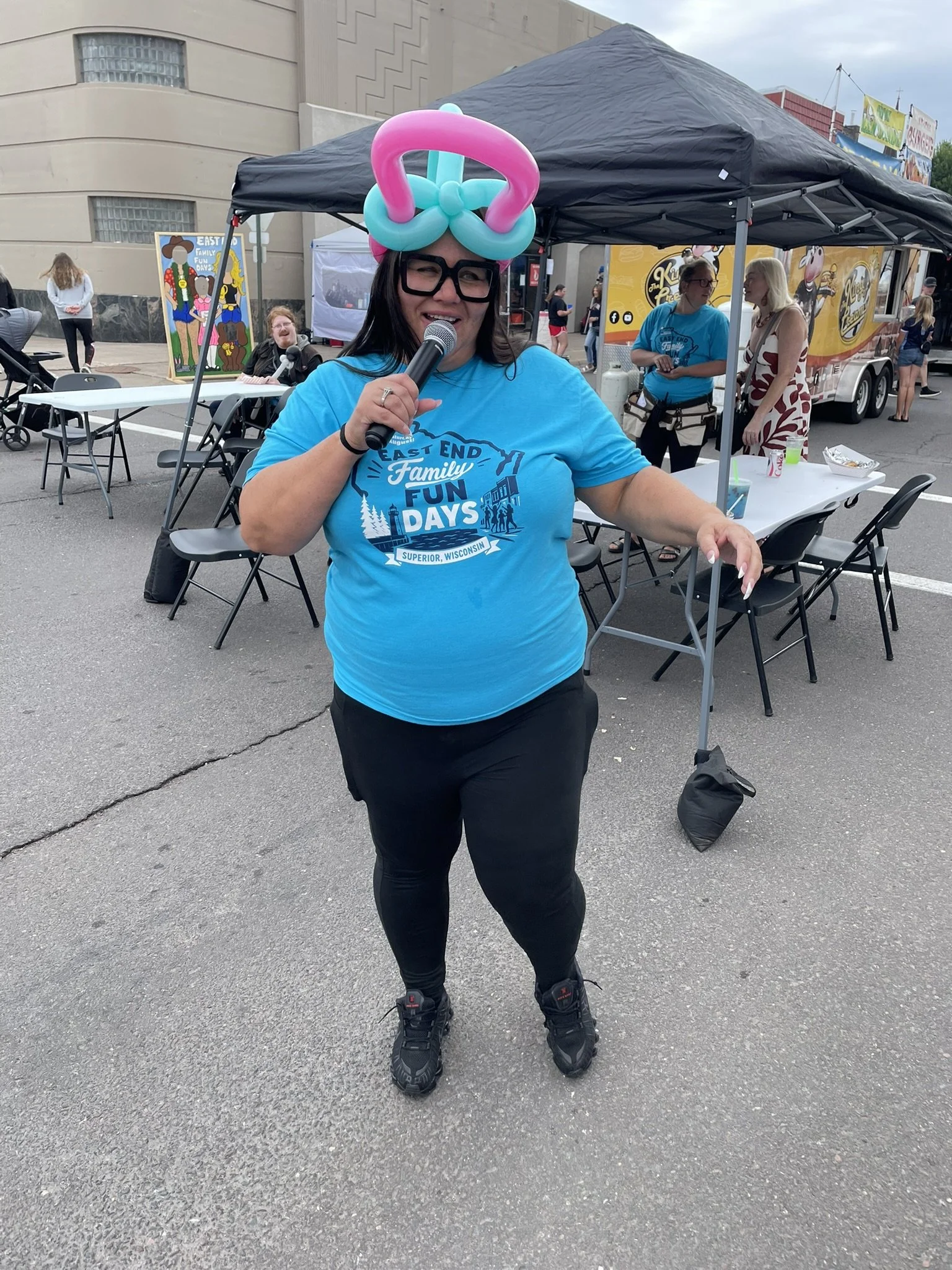 Event MC with a balloon hat.JPEG