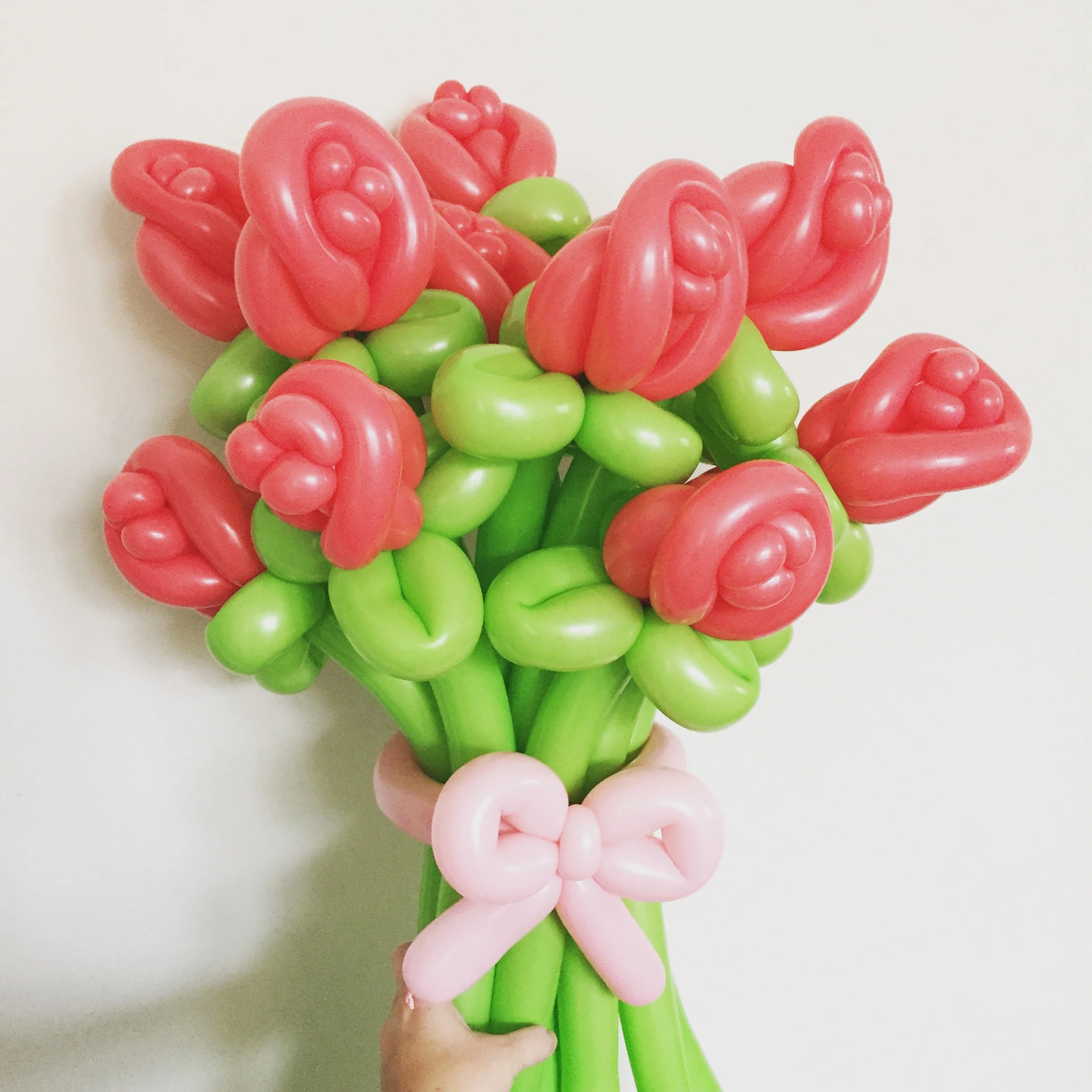 Balloon Roses in a bouquet