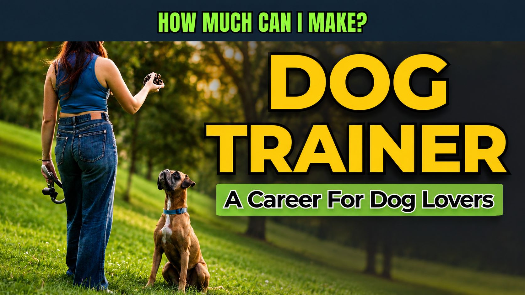  Dog Trainer's Job - For Dog Lovers