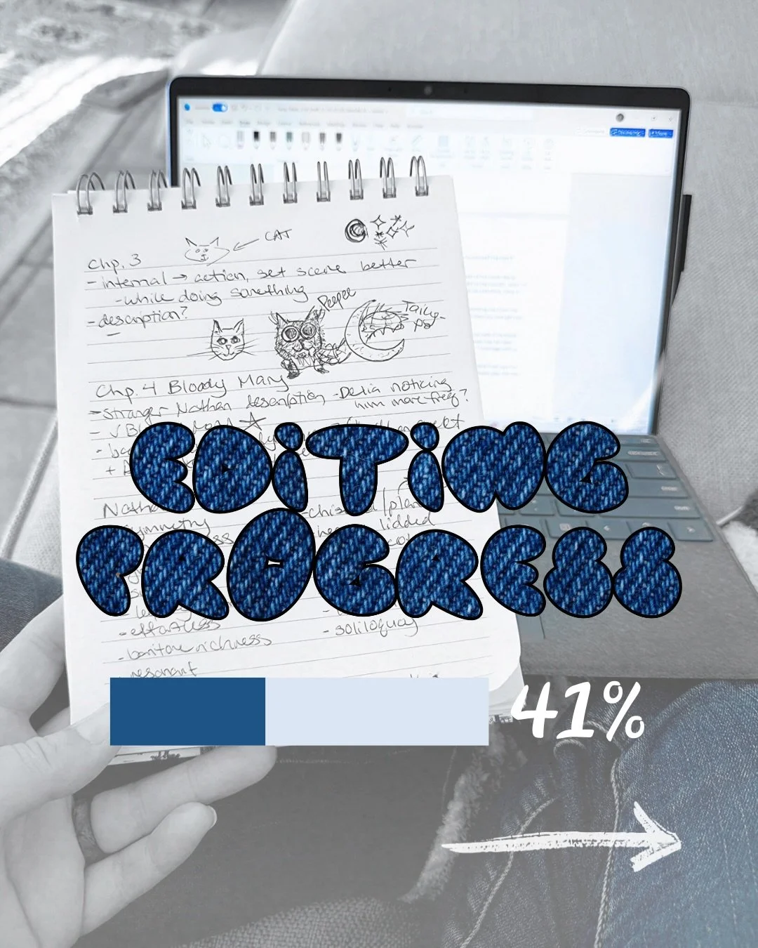 ✨ Editing Progress Update! ✨

I am officially 41% done with the first round of edits for Fang Fatale! 🧛🏽&zwj;♀️ The plot is thickening, the tension is simmering, and the coffee is... well, it&rsquo;s cold.

Case in point: My husband Joe and I got a
