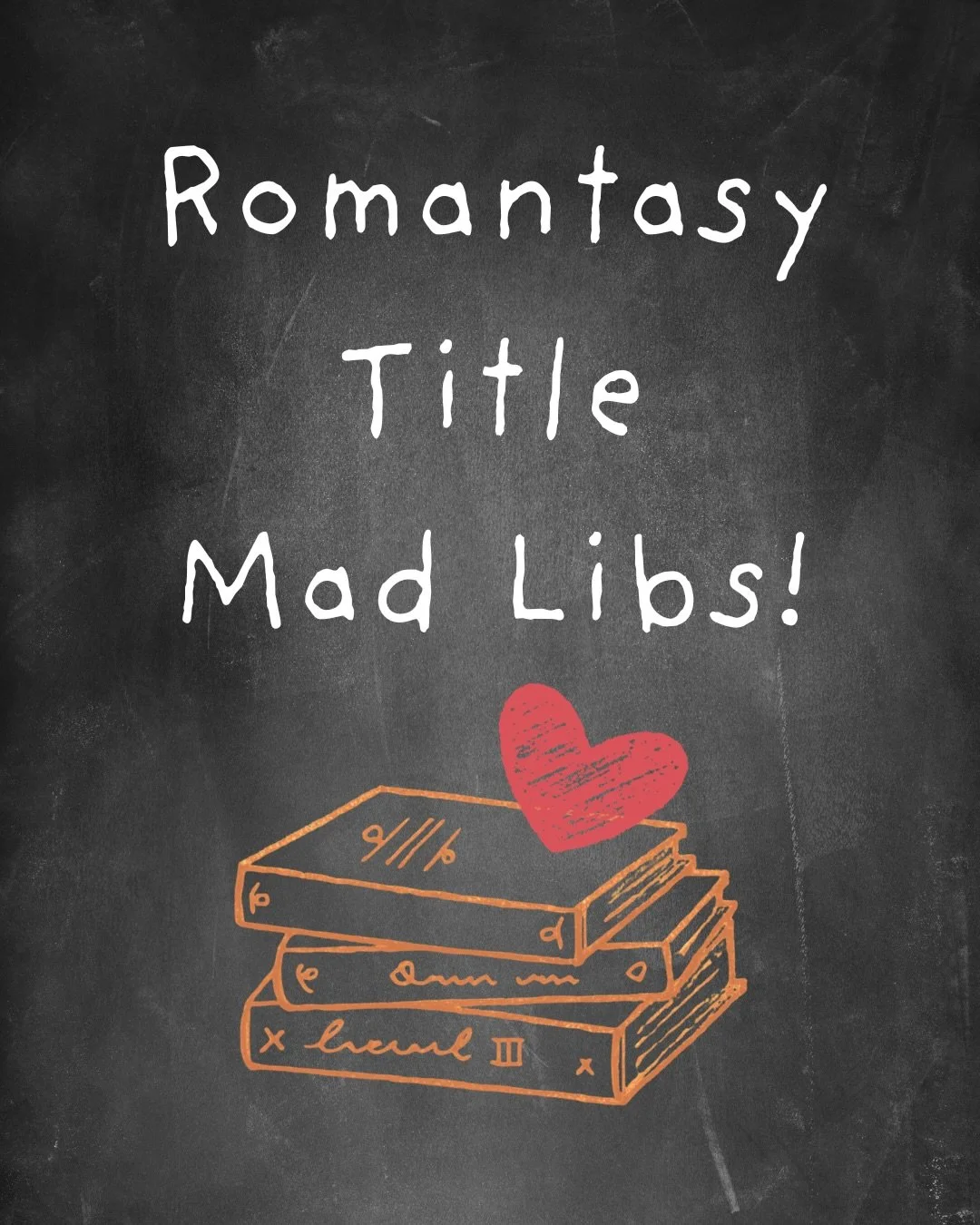 Design your own romantasy title! 📖 🦄 Using the classic SJM formula.

Swipe through for the &ldquo;Mad Libs&rdquo; kit and create your own title. I designed a serious and a silly version.

How to play:
1️⃣ Swipe to see the word banks.
2️⃣ Pick your 