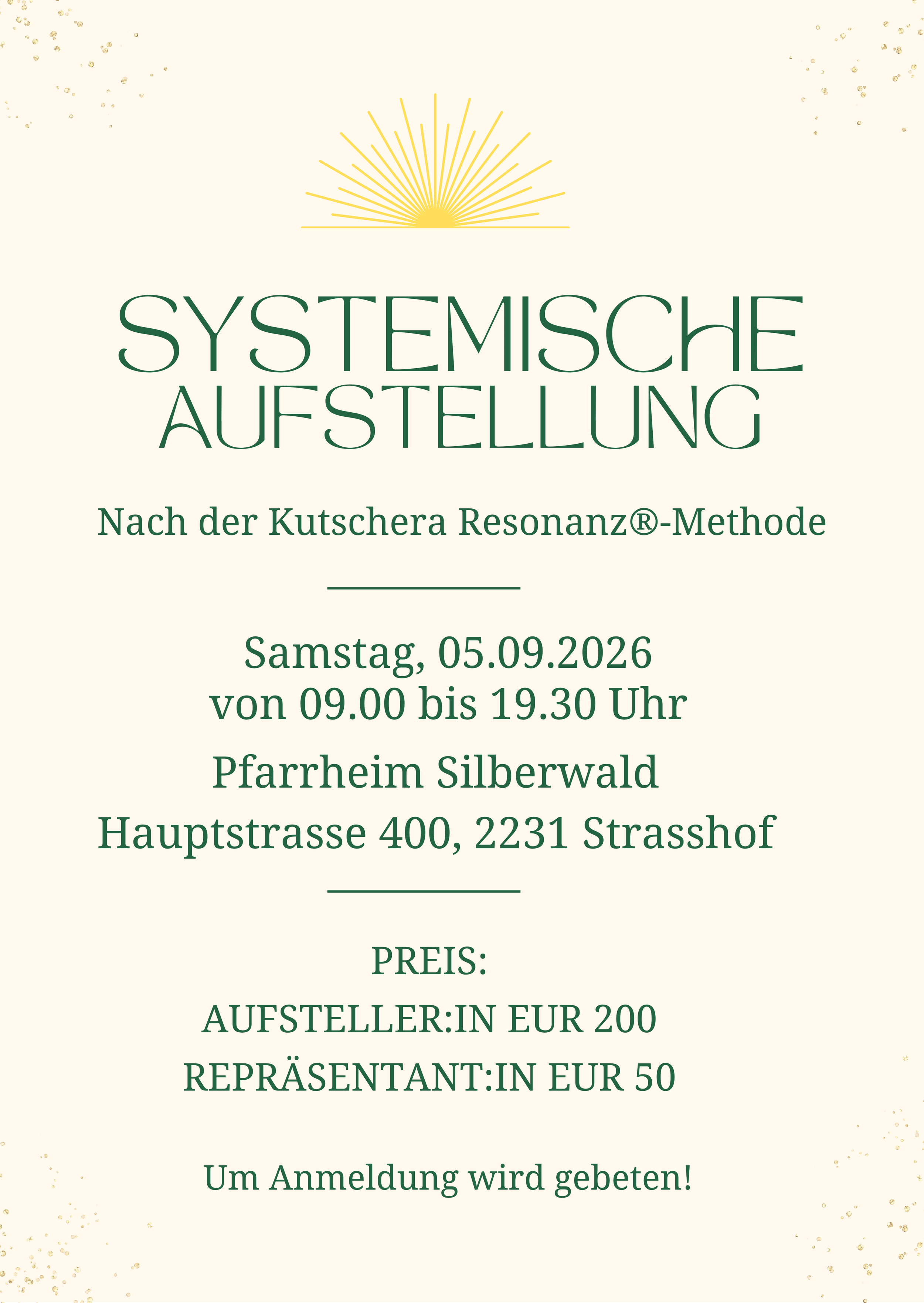 Systemische Aufstellung nach der Kutschera-Resonanz® Methode (NÖ)