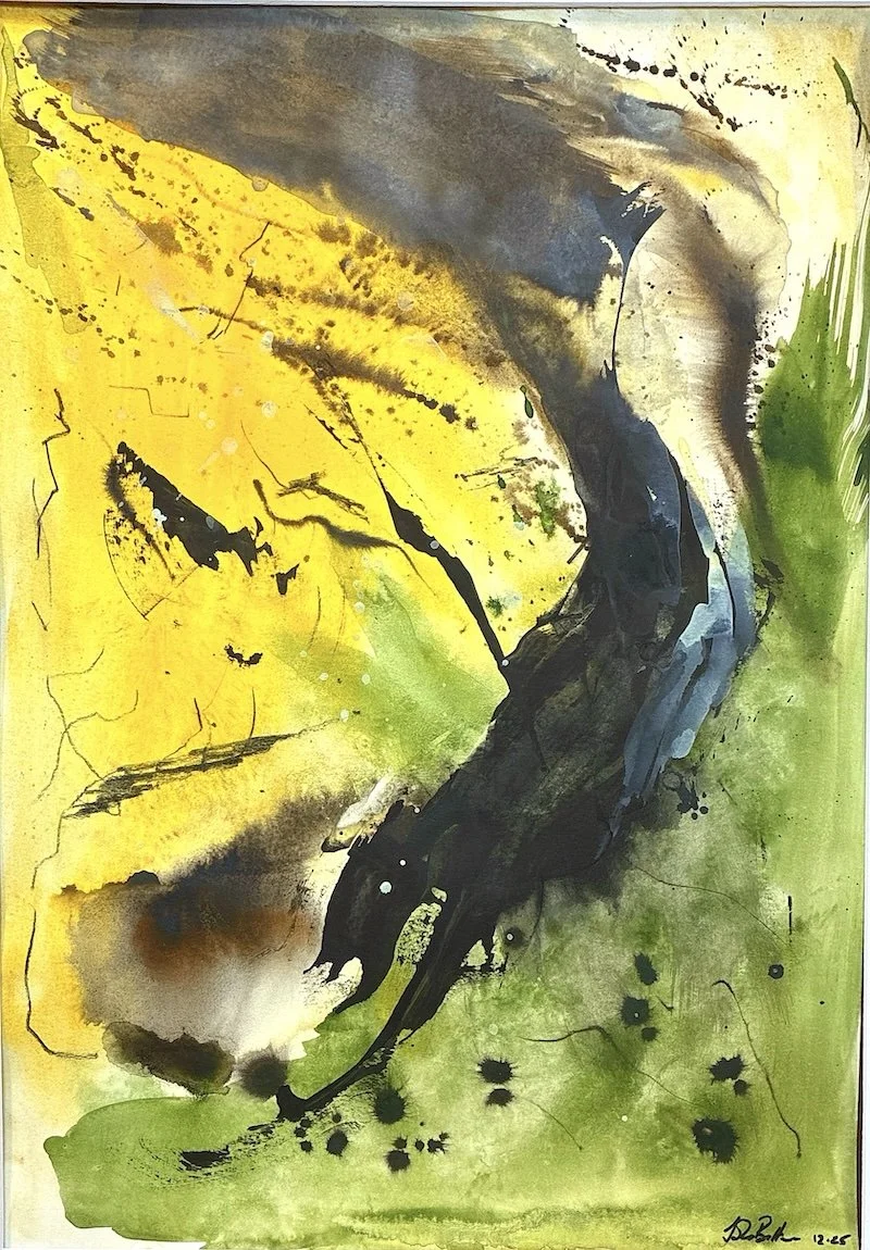 'Deeper': 42cm x 60cm: Ink & Acrylic Paint on Paper
