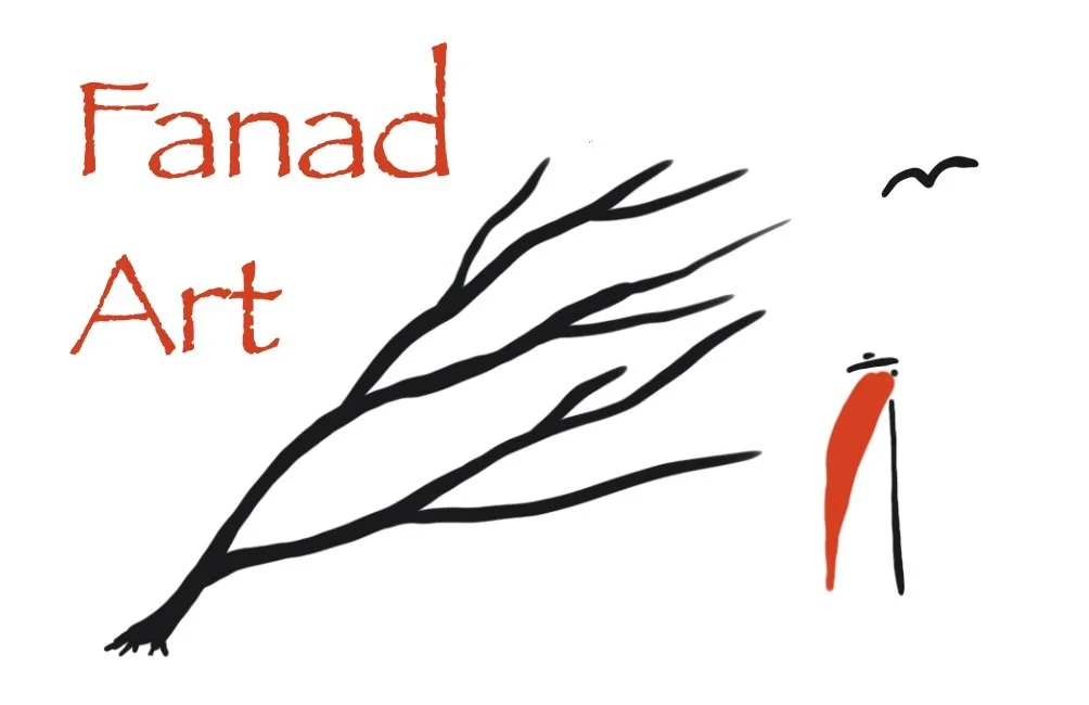Fanad Art: Original Ink &amp; Acrylic Painting