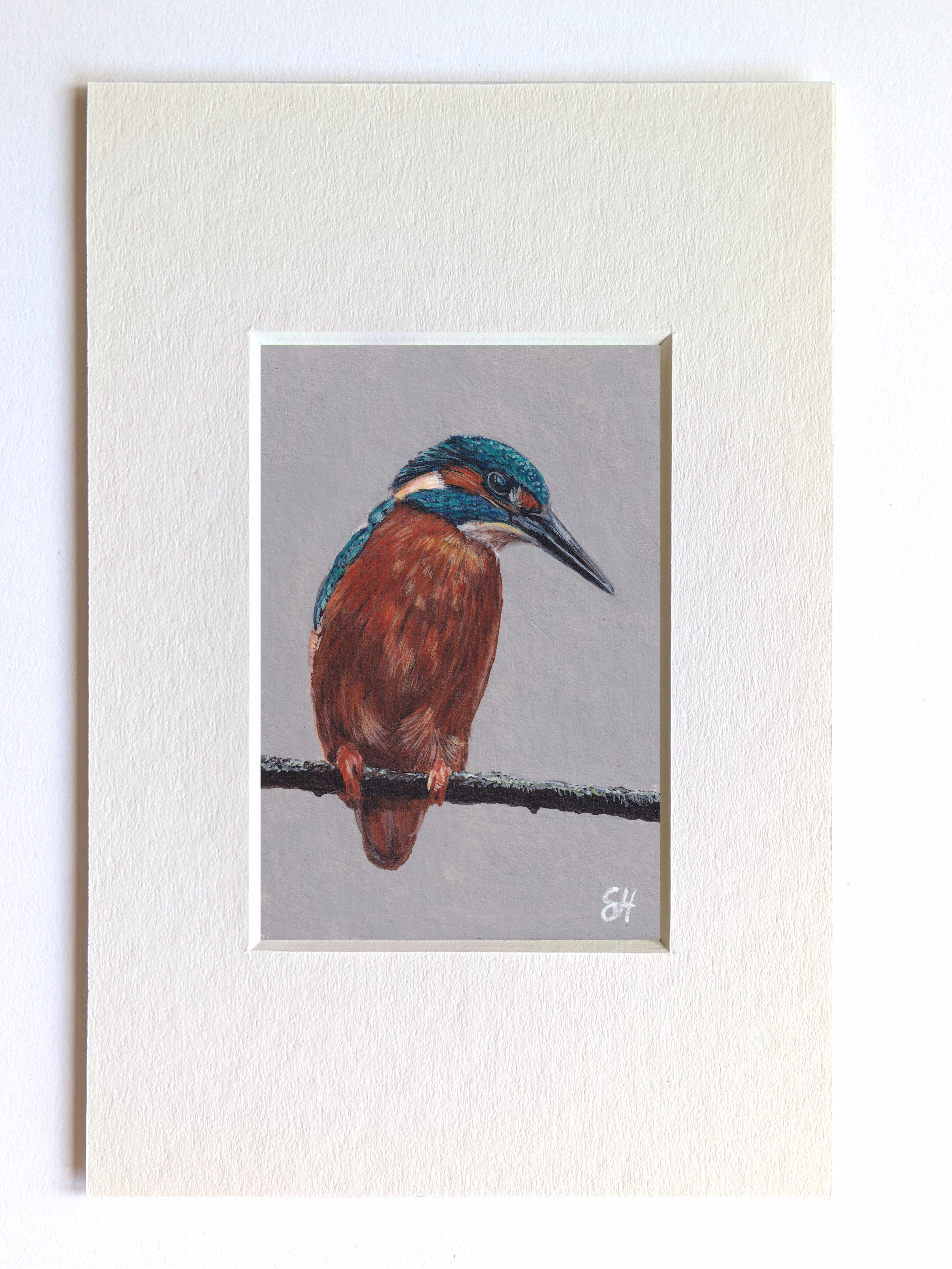 Kingfisher Miniature Fine Art Painting