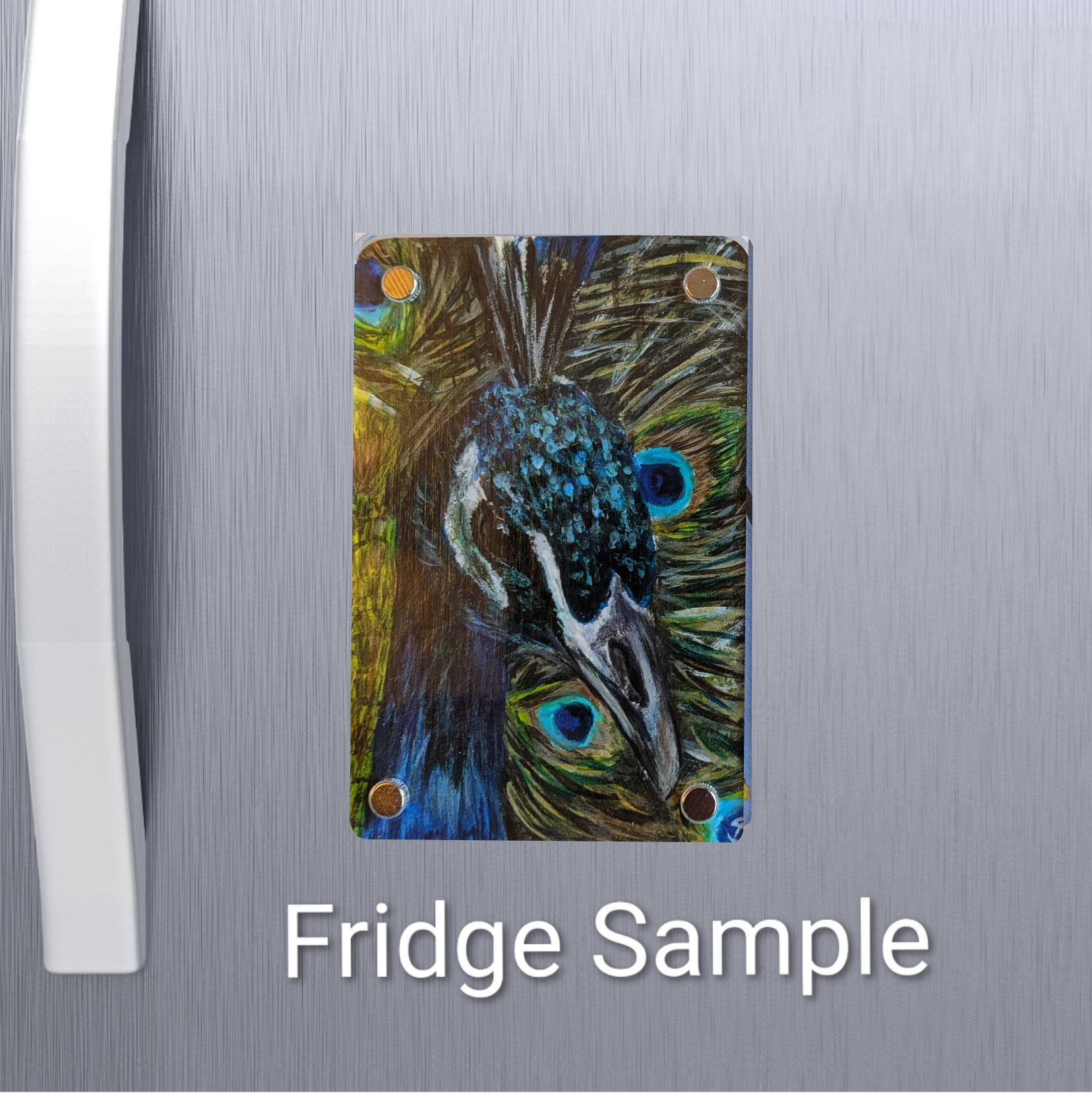 Peacock Mini Art Magnet (Limited to 50)
