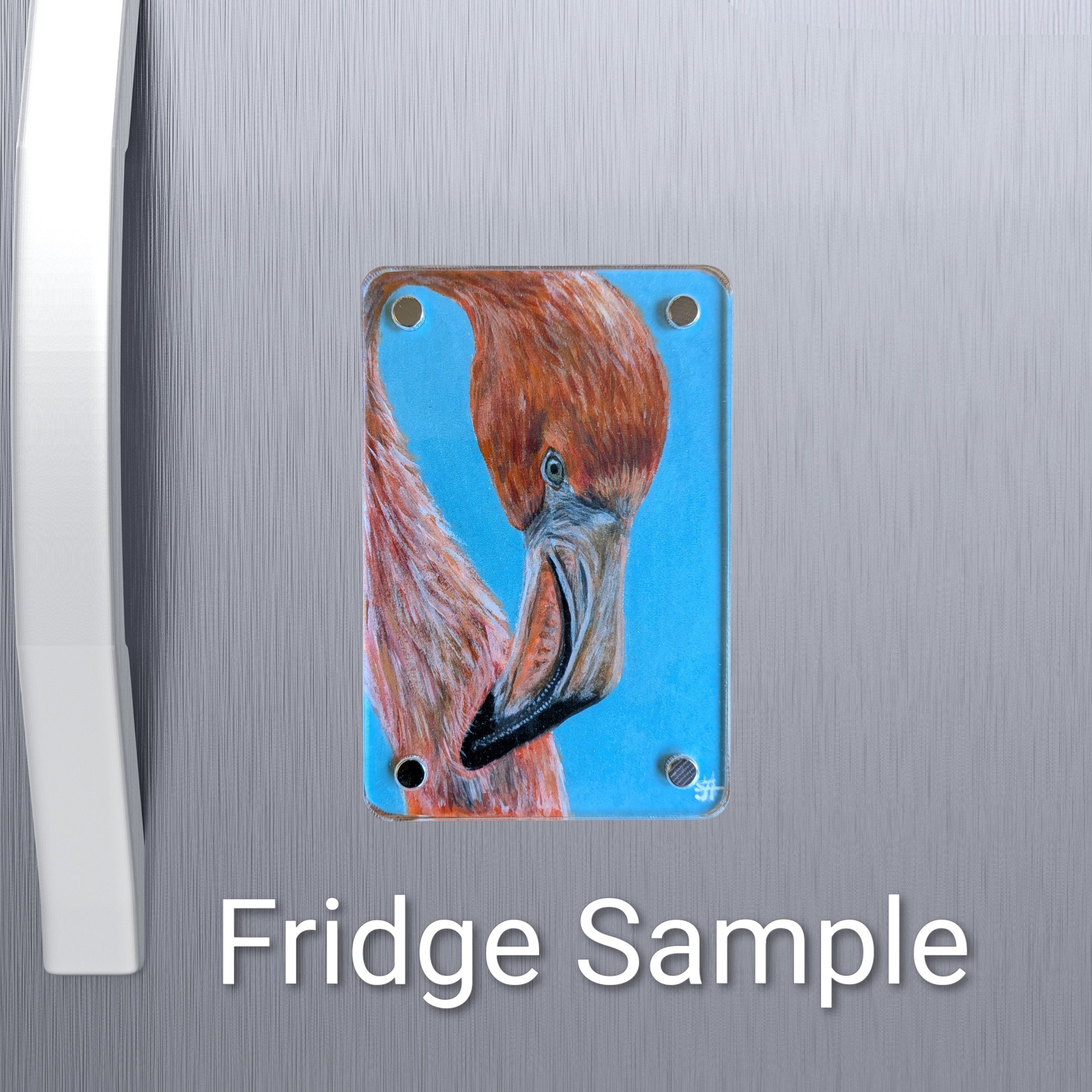 Flamingo Mini Art Magnet (Limited to 50)