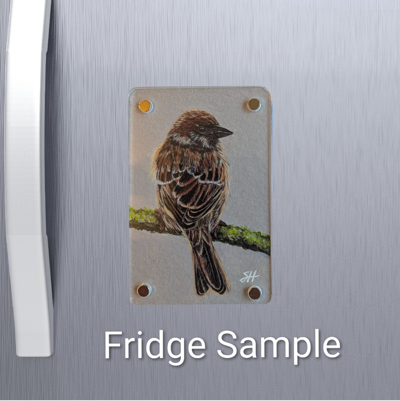 Sparrow Mini Art Magnet (Limited to 50)