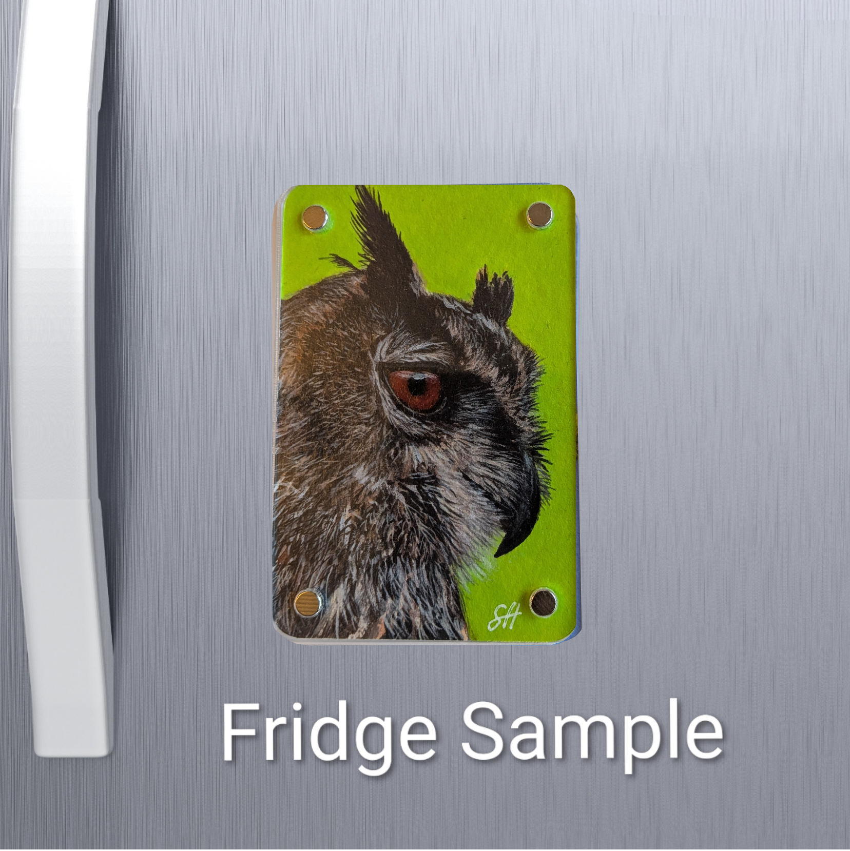 Eagle Owl Mini Art Magnet (Limited to 50)