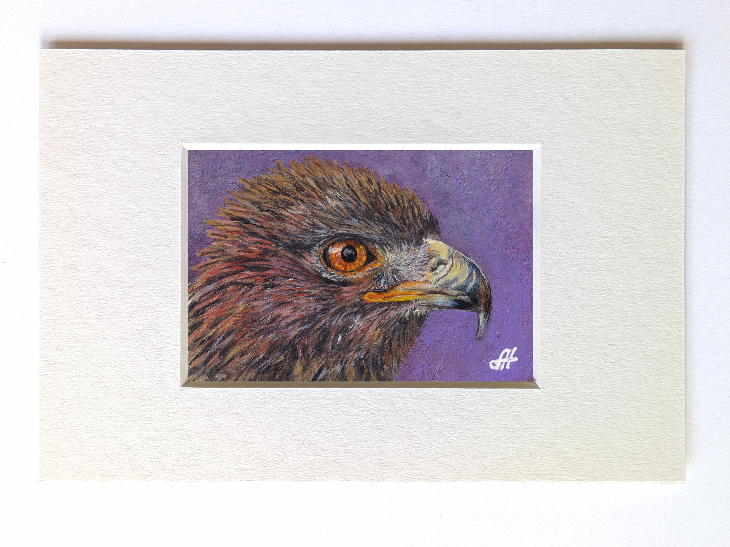 Golden Eagle Miniature Fine Art Painting
