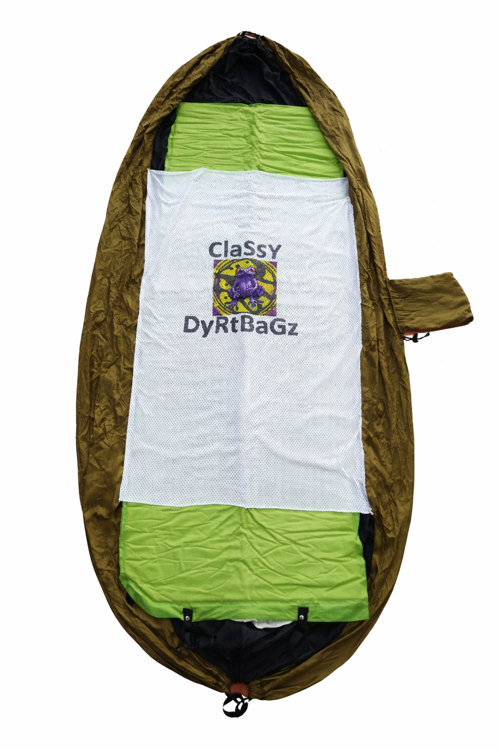 Outdoor sleeping gear on display.png