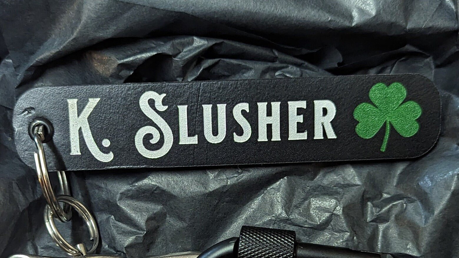 Custom Leather keychain/ replacement Pull tab