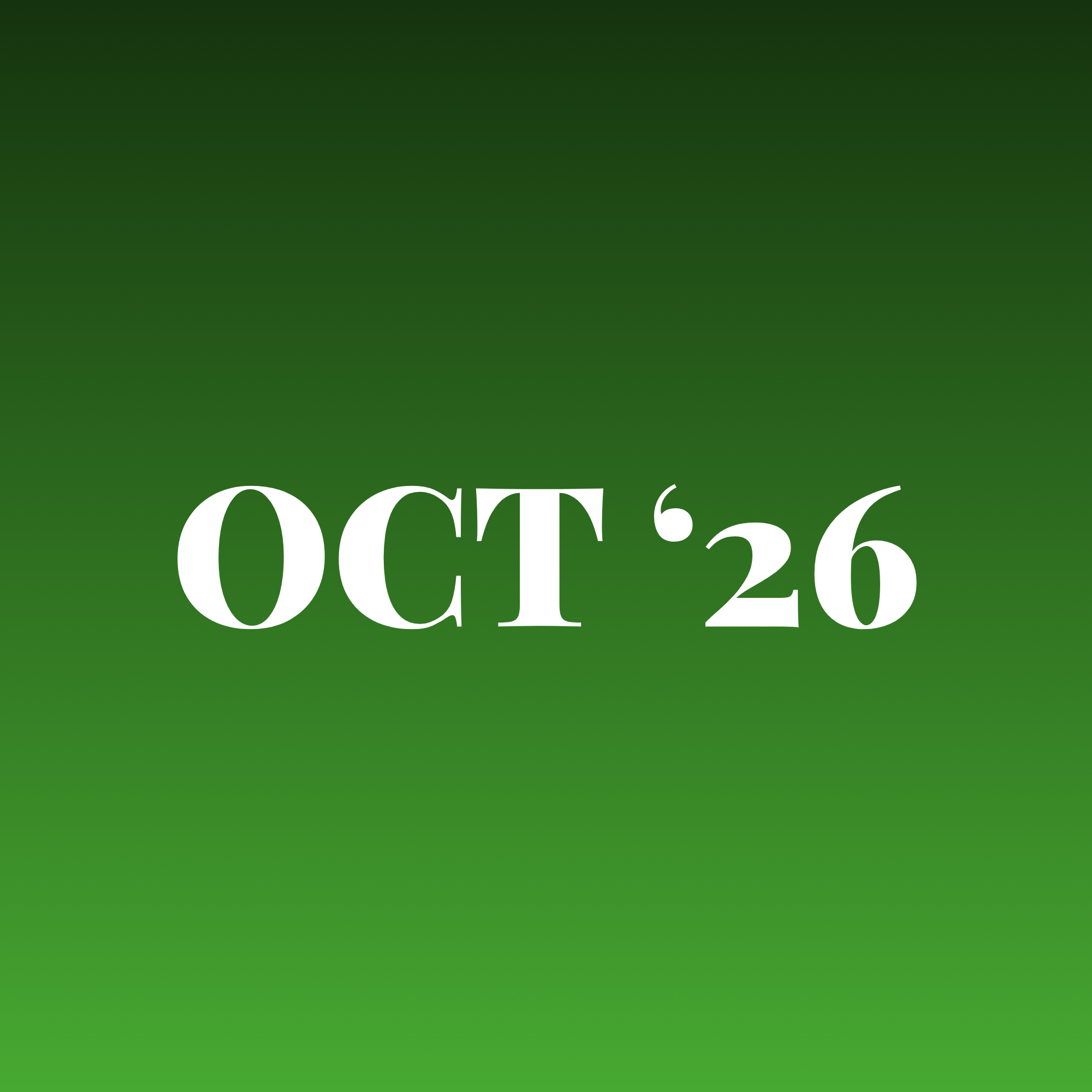 october 2026 - Member Newsletter
