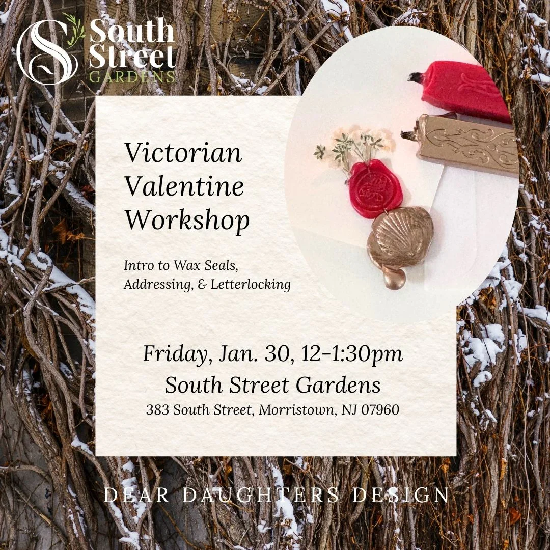 Victorian Valentine - South Street Gardens - Friday, January 30, 2026, 12:00pm-1:30pm, Morristown, NJ