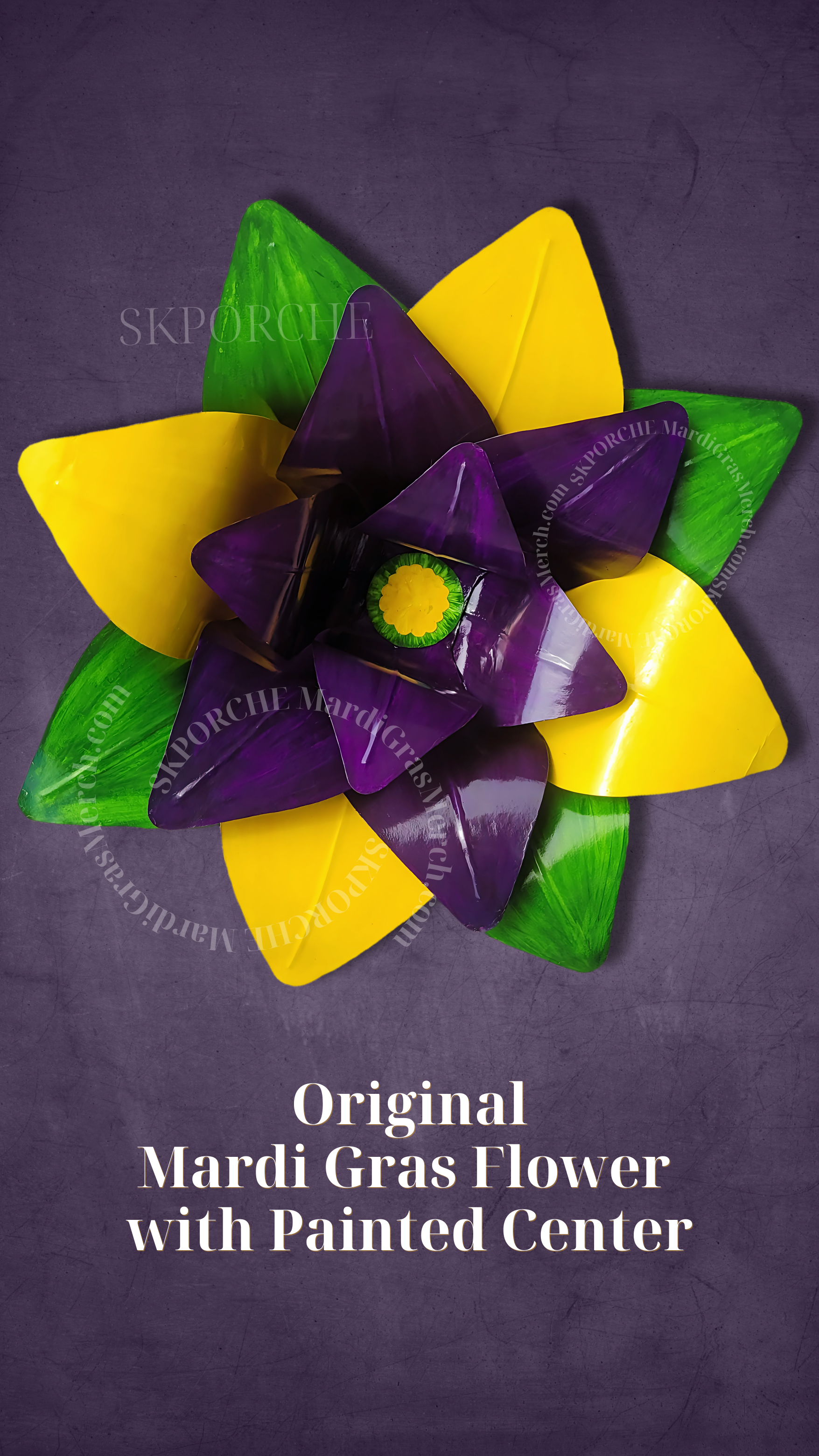 Original 22" Mardi Gras House Float Flower