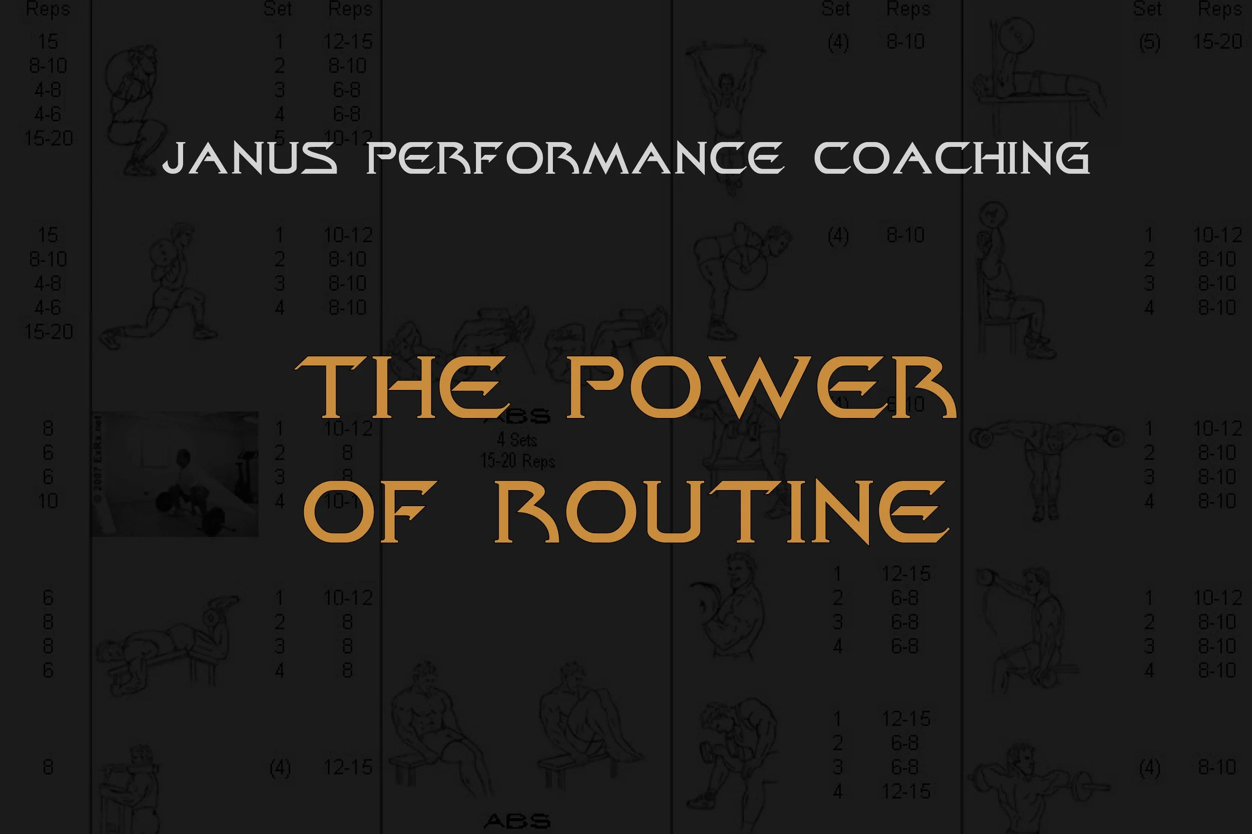 The Power of Routine in Your Training