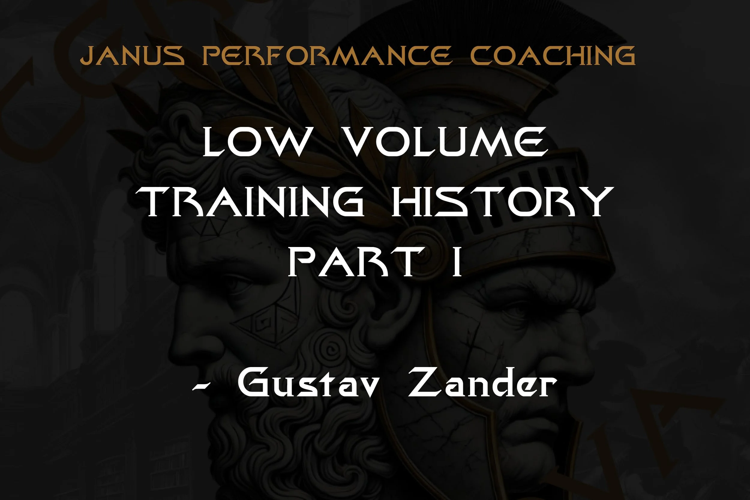 Low Volume Training History: Part I – Gustav Zander
