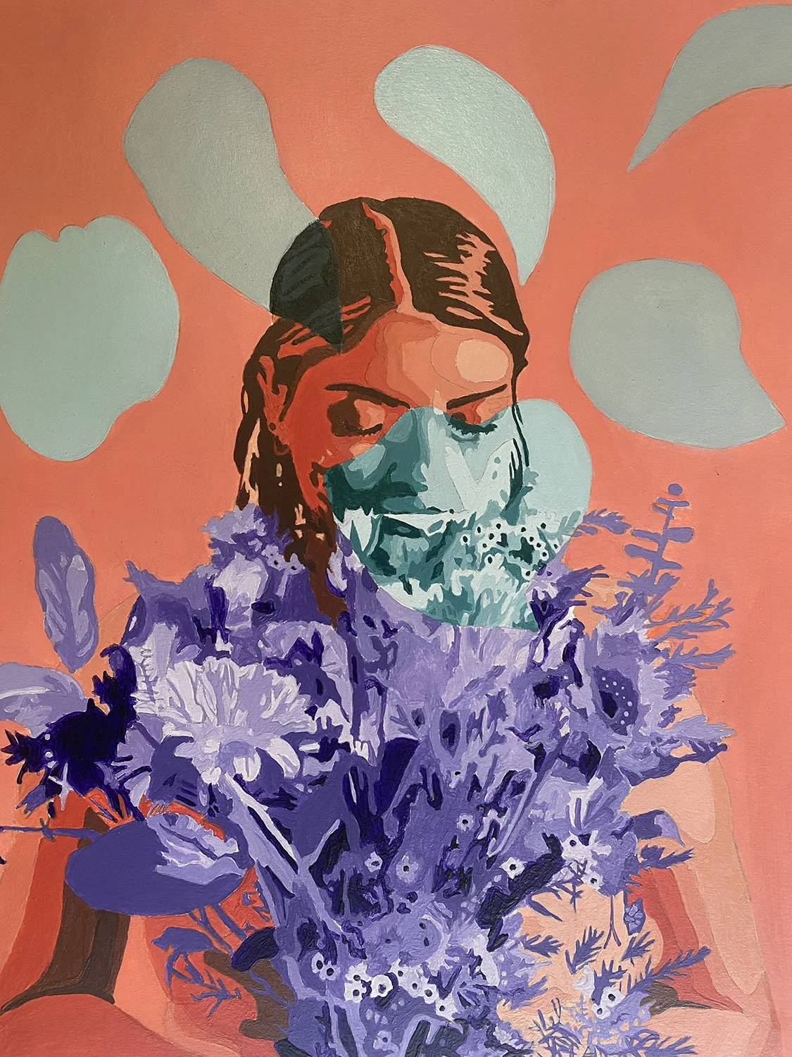 Creativity is Like Breathing.
Acrylic on Illustration Board.
2022.
11 by 17 inches.