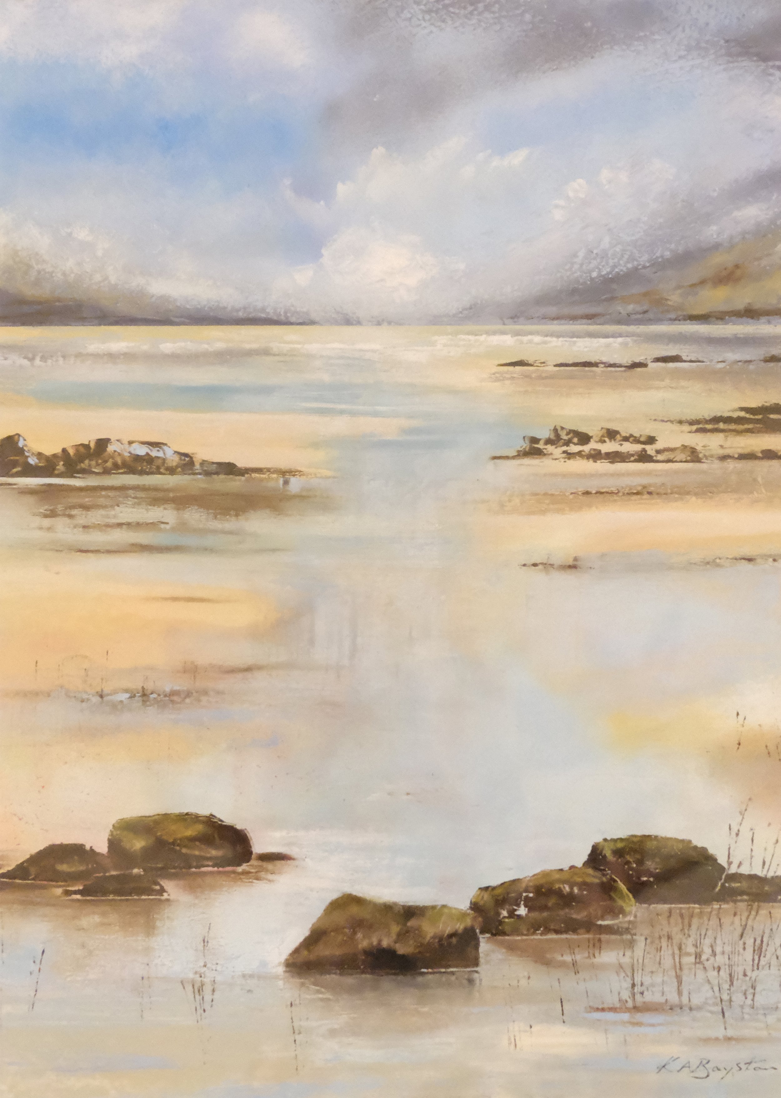 Crimdon Beach, 36x46cm, For Sale