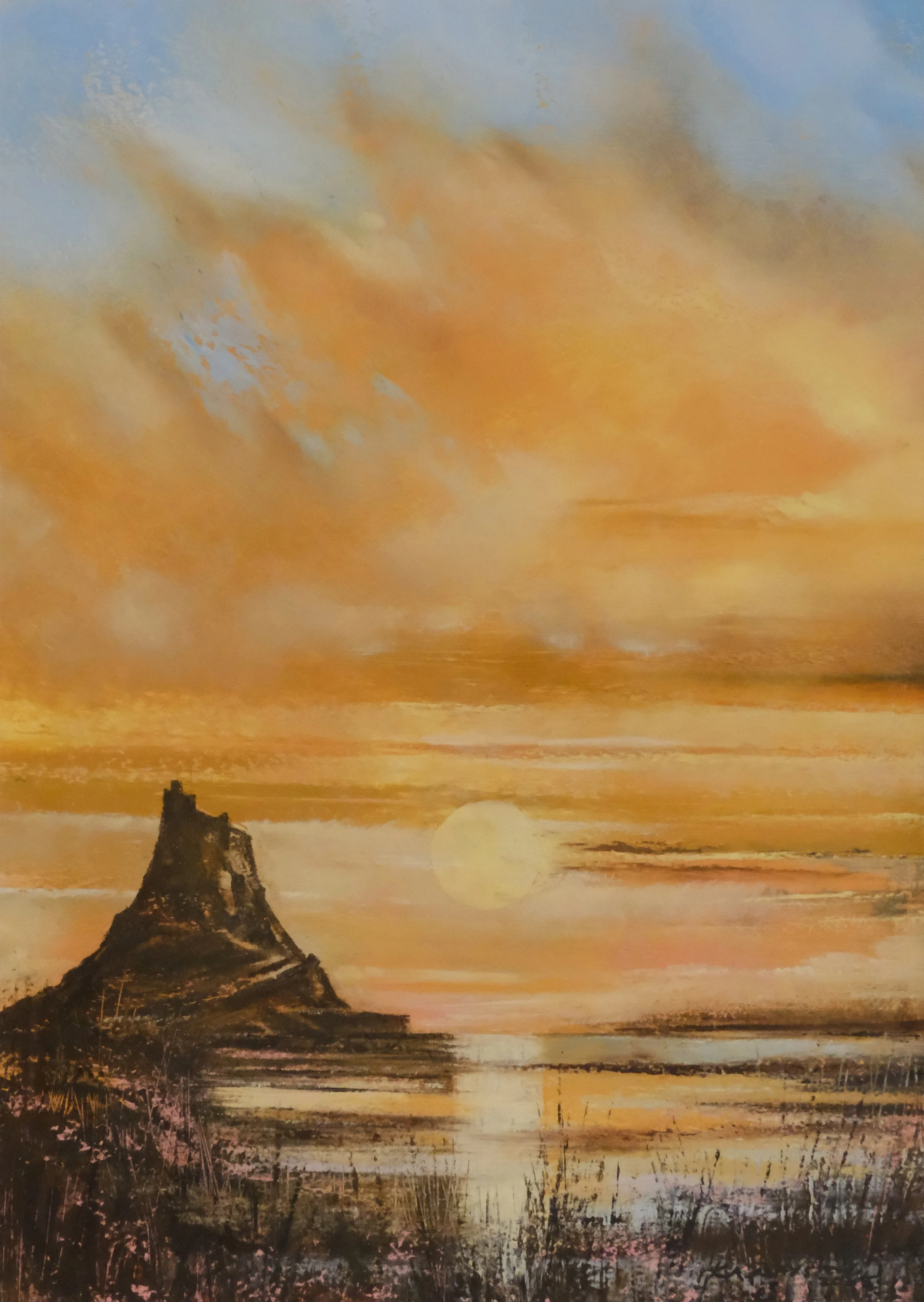 Lindesfarne Castle, 36x46cm, For Sale