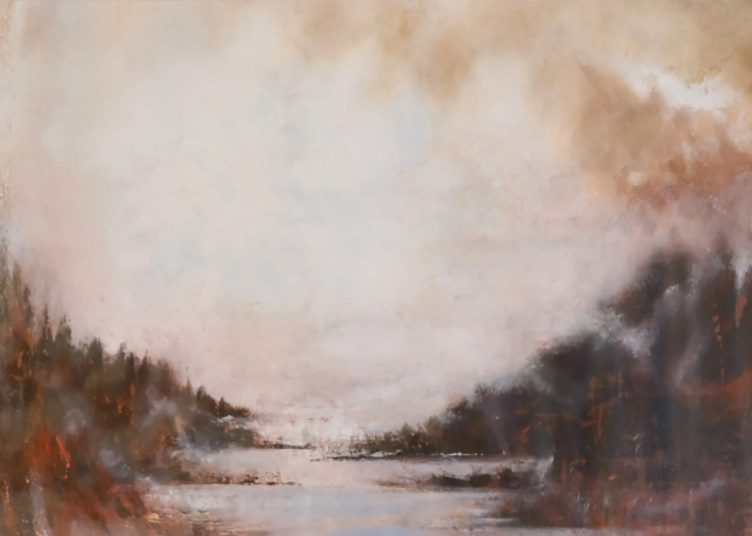 Forest & Lake, 46x36cm, Sold