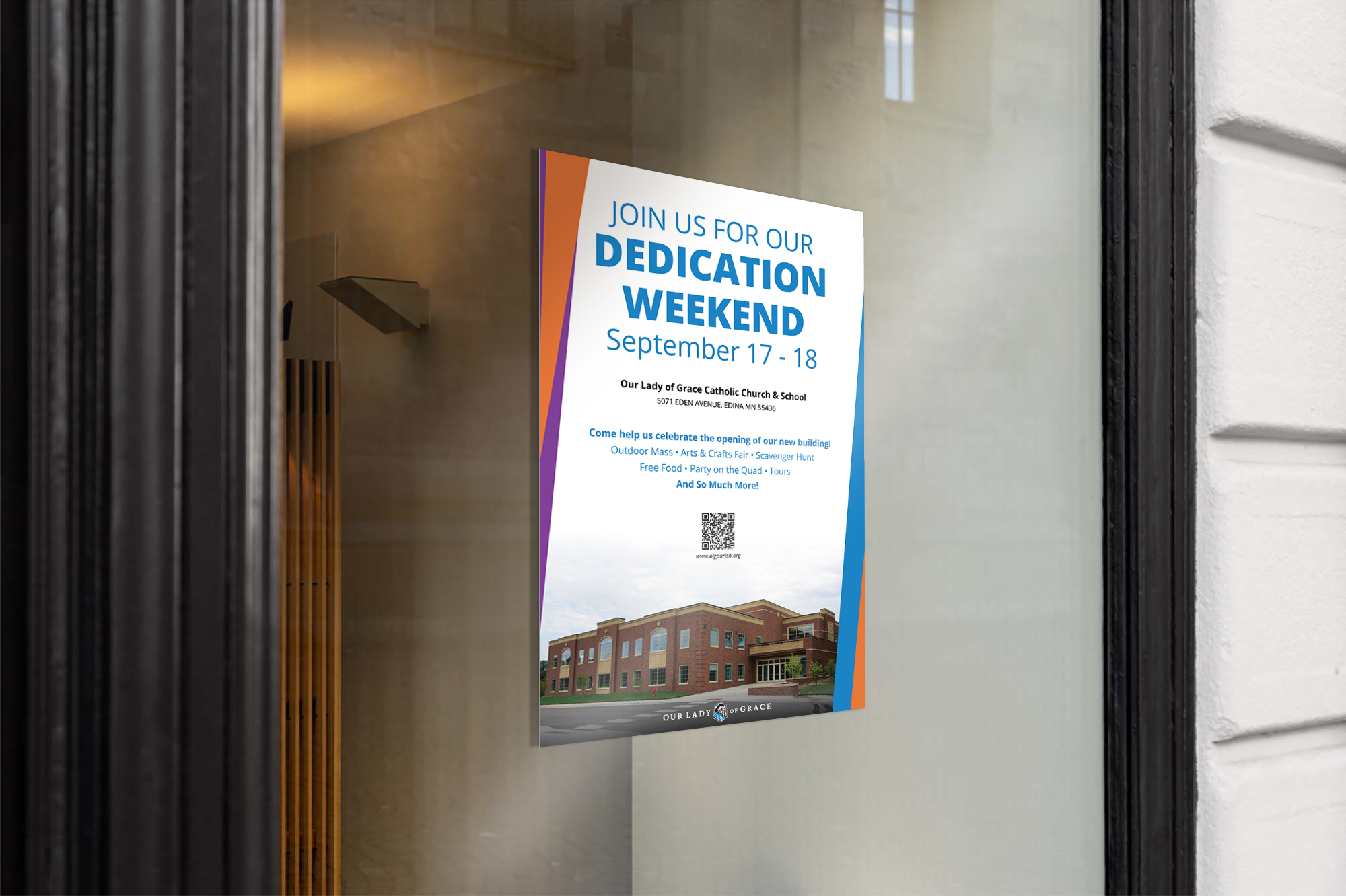 Dedication Event Branding and Marketing