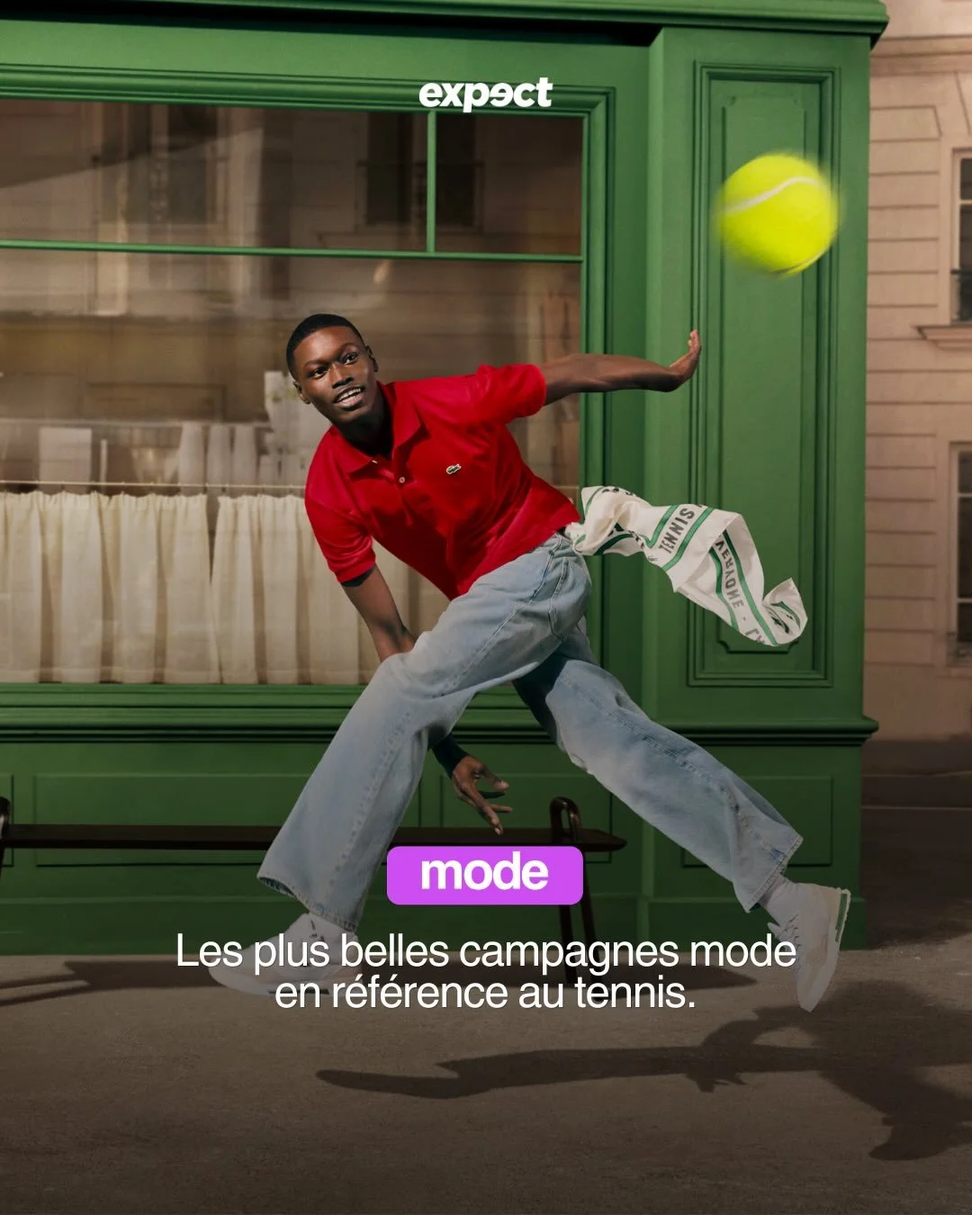Et c&rsquo;est aujourd&rsquo;hui que d&eacute;marre #RolandGarros 🎾

Retour sur les plus belles campagnes mode qui rendent hommage au tennis ! 

#tennis #rolandgarros2026 #lacoste #sport