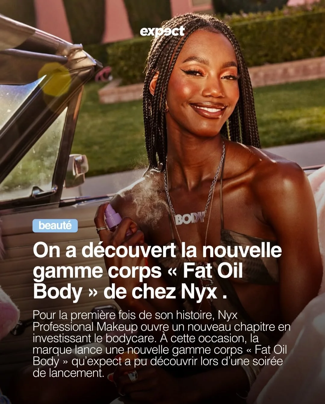 Cette semaine, on a d&eacute;couvert la nouvelle gamme corps #FatOilBody de chez @nyxcosmetics_france ☀️

✍🏻 @elisasamourcachian