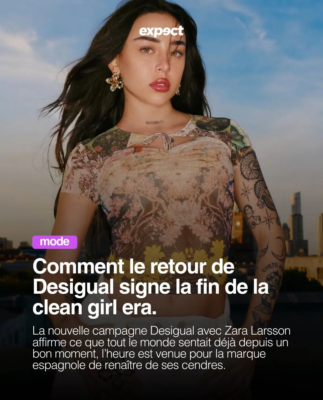 Comment le retour de Desigual signe la fin de la clean girl era ? 

✍🏻 @elisalamotte 

#cleangirl #desigual
