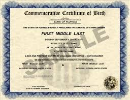 Affidavit to Release a Florida Birth Certificate