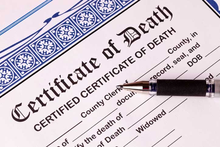 Affidavit to Release Death Certificate with Cause of Death