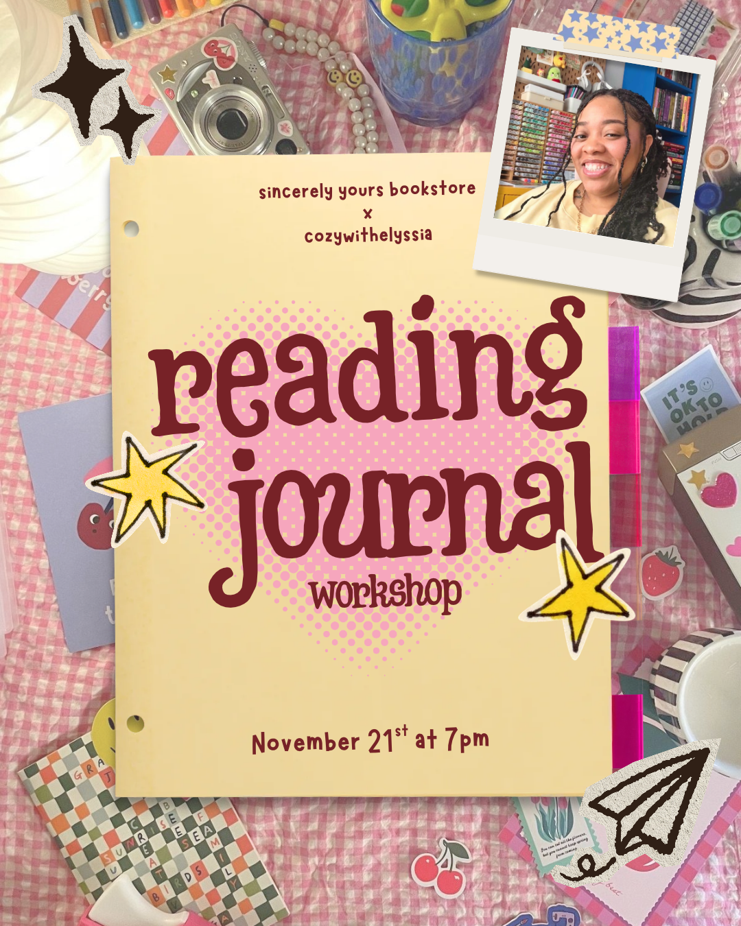 Reading Journal Workshop | SYB X cozywithelyssia 11/21