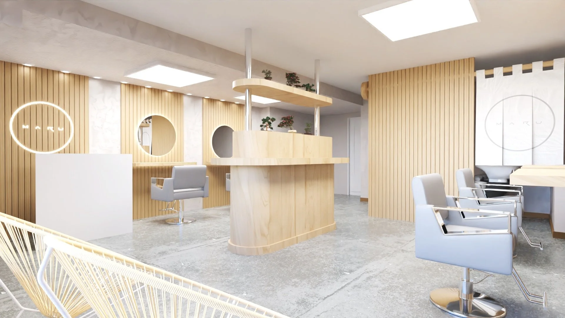 MARU HAIR TOKYO Temple Bar Salon interior